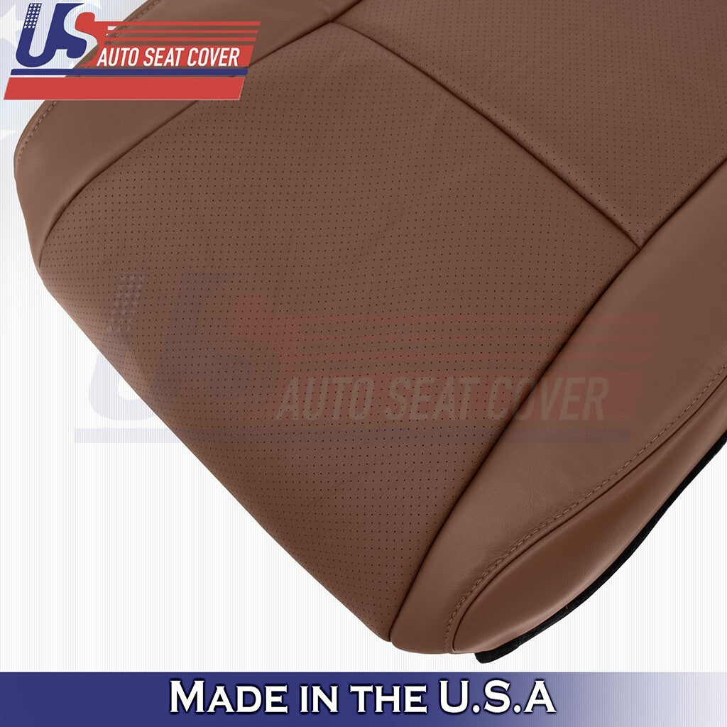 2013 2014 2015 Fits Lexus RX450h Passenger Bottom-Top Perf Leather Cover Saddle