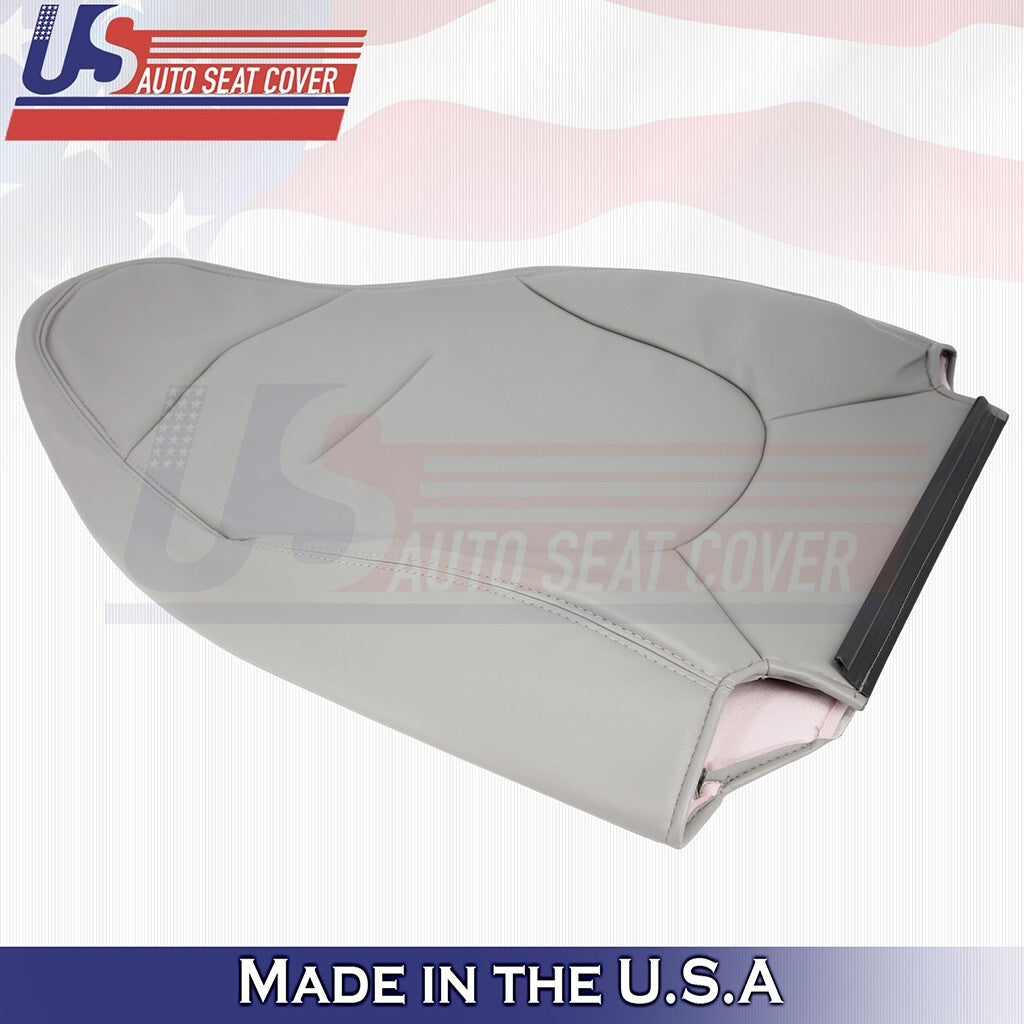 Driver Bottom & Top Leather Cover Graphite Gray For 1997 1998 Ford F150 Lariat