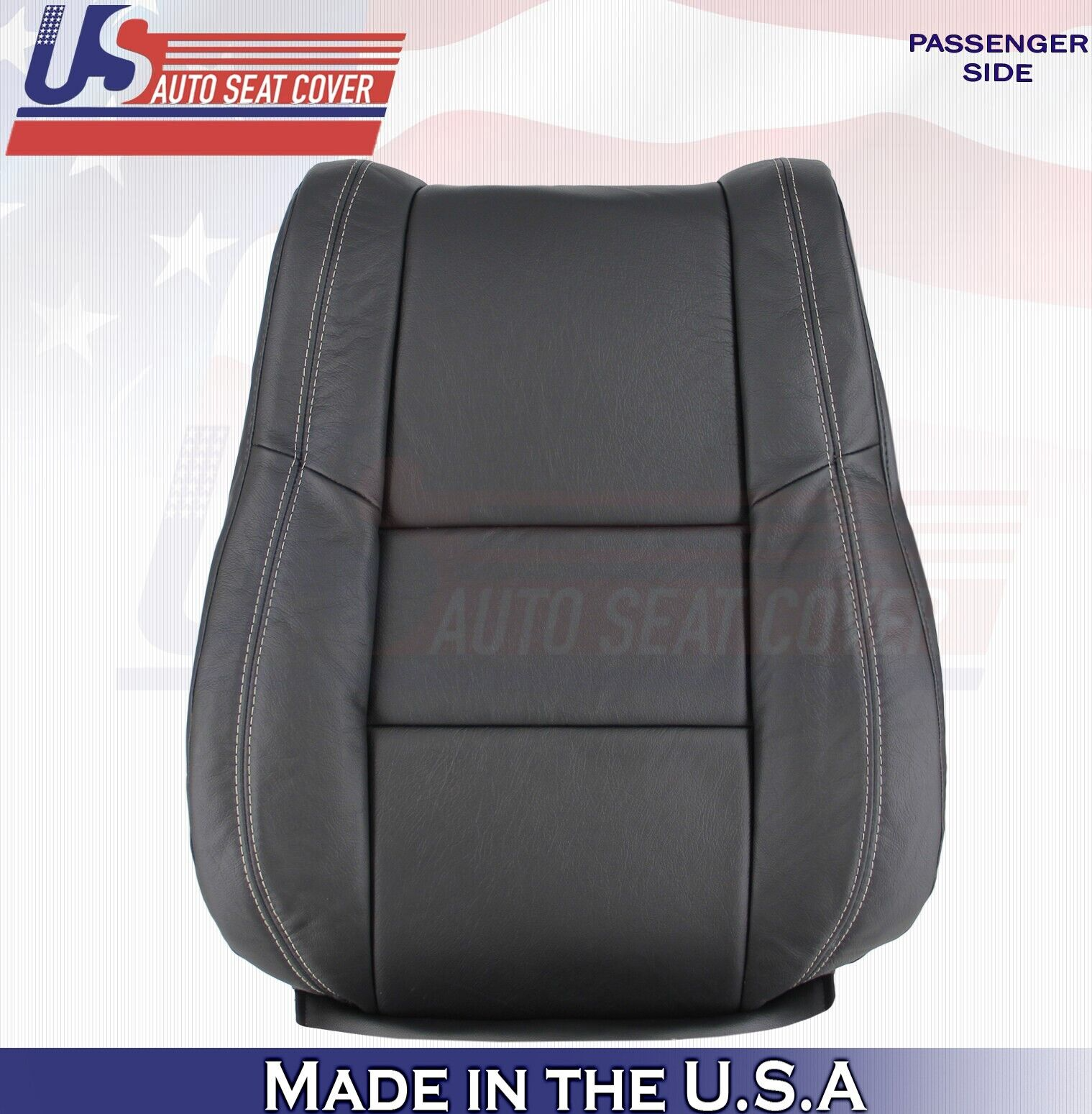 2015 2016 For Jeep Grand Cherokee Limited Passenger Top Leather Seat Cover Black