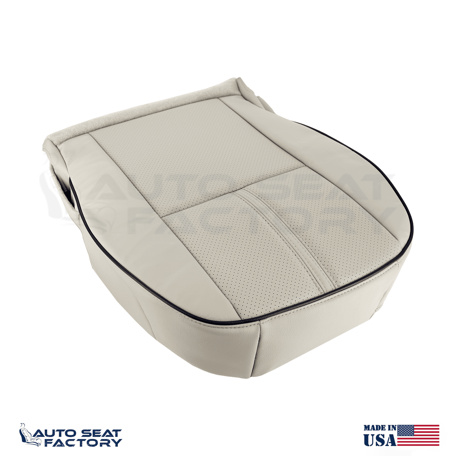 Fits 2010 - 2012 Lincoln MKZ Perforated PASSENGER Bottom Tan Seat Cover