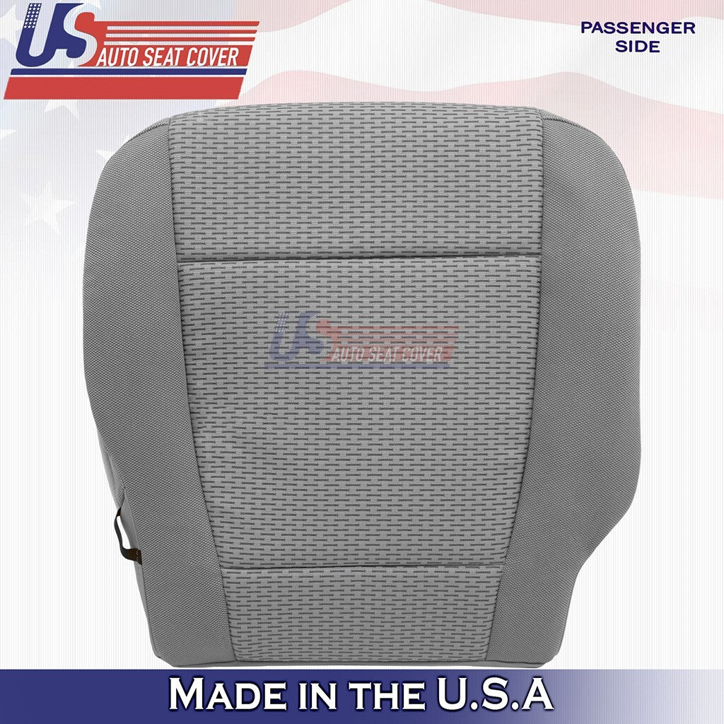 Passenger Bottom Cloth Seat Cover Med Gray 2015 to 2019 Fits Ford F150 XLT