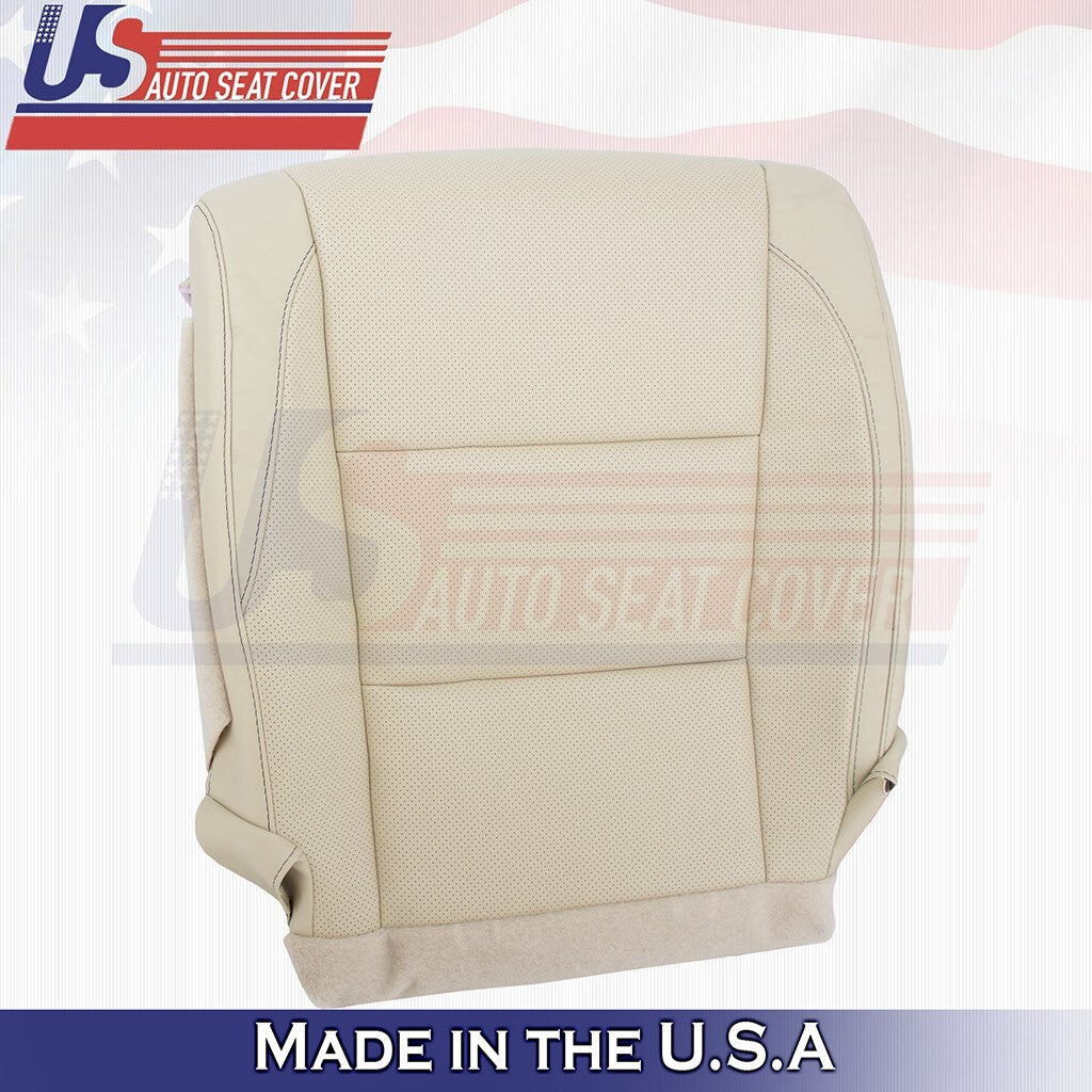 2014 to 2019 For Toyota Highlander Passenger Bottom Leather w/Perf Cover Tan