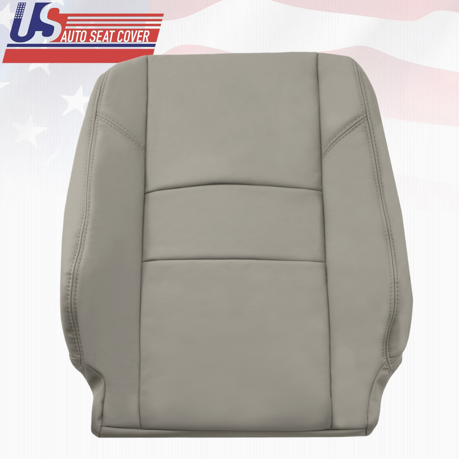 Driver Upper Leather Seat Cover Gray Fit for 2005 To 2006 TOYOTA TUNDRA SEQUOIA