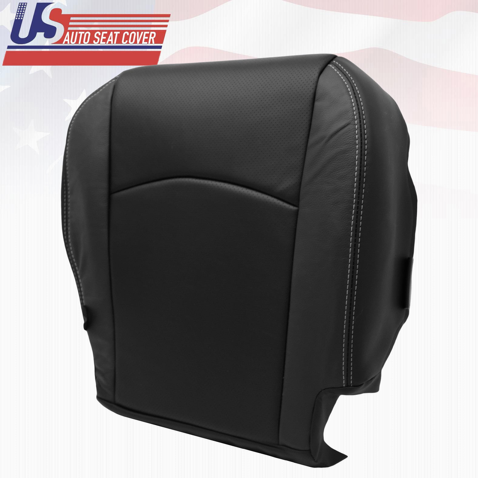 For Dodge 2012 Ram 5500 4500 Driver Passenger Bottom Perf Leather Cover BLACK