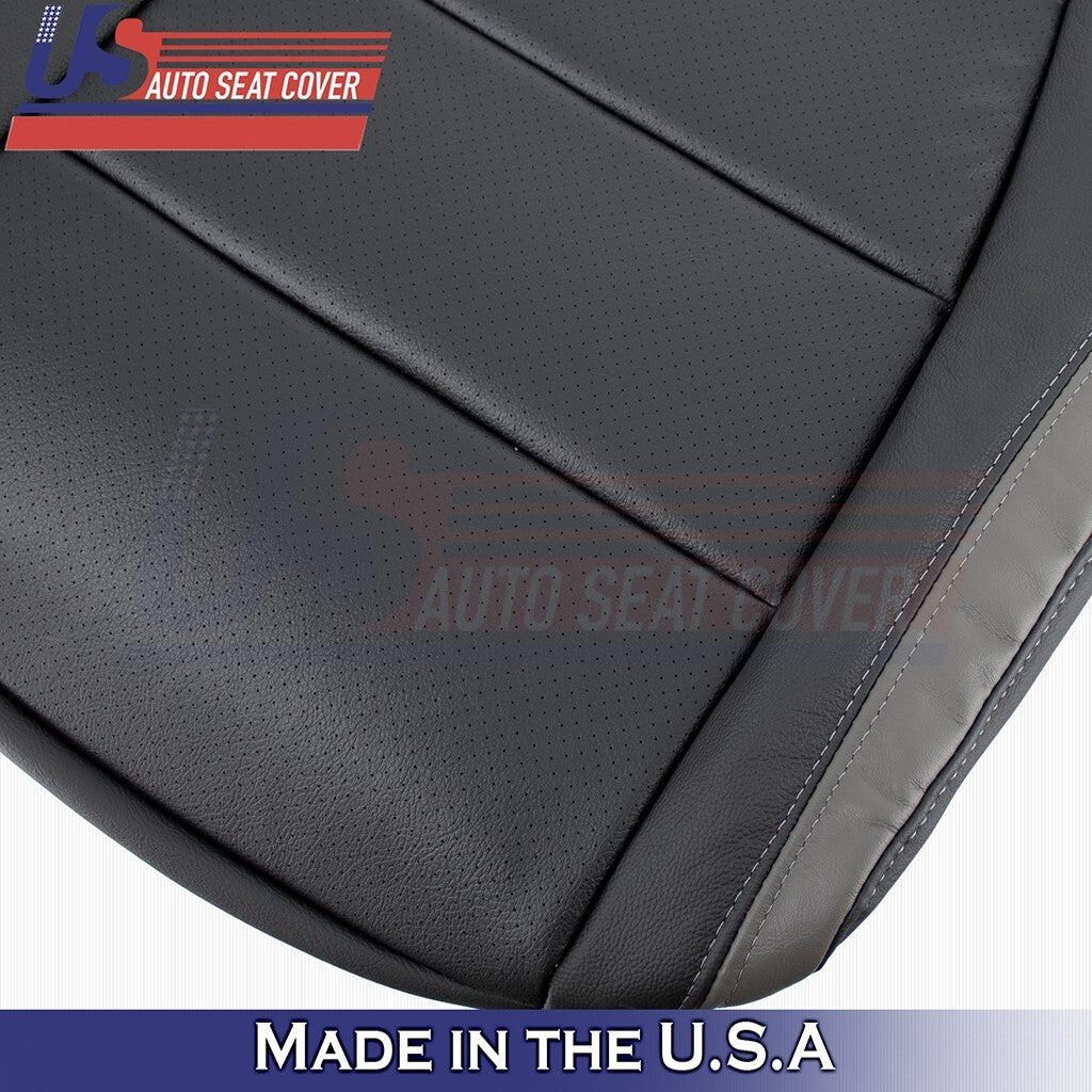 2017 to 2020 Fits Ford F150 Raptor Passenger Bottom Perf Leather Cover Black