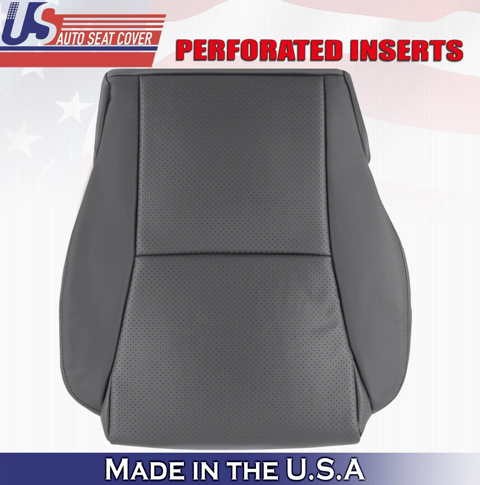 2005 For Toyota Solara Convertible Front Driver Bottom Leather Seat Cover Gray