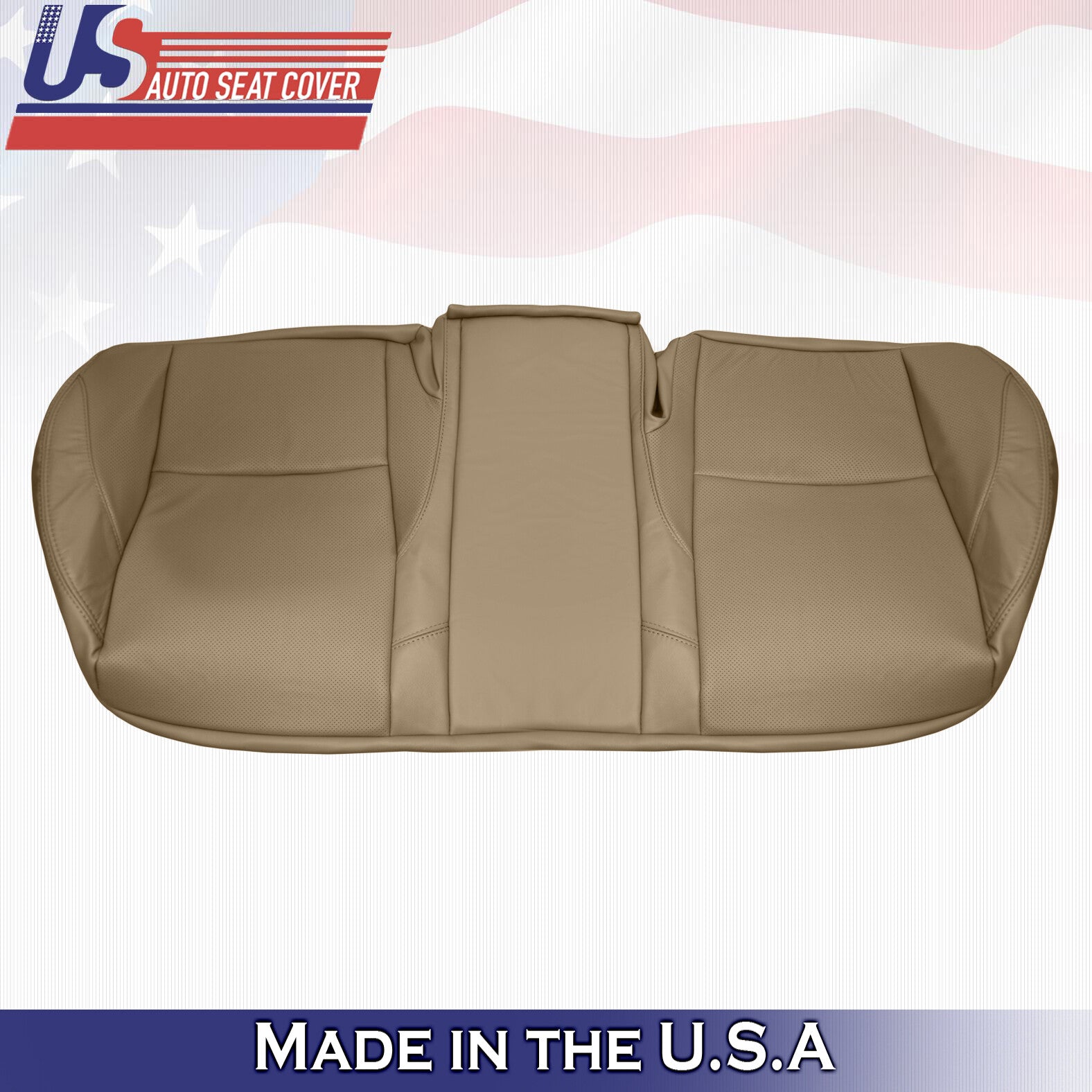 For Lexus ES350 2010 2011 2012 REAR Bench Bottom PERFORATED Leather Cover Tan