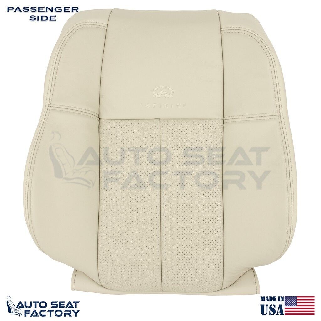 Replacement 2006 - 2010 Fits Infiniti M45 M35 Front Wheat Leather Covers, Perf.
