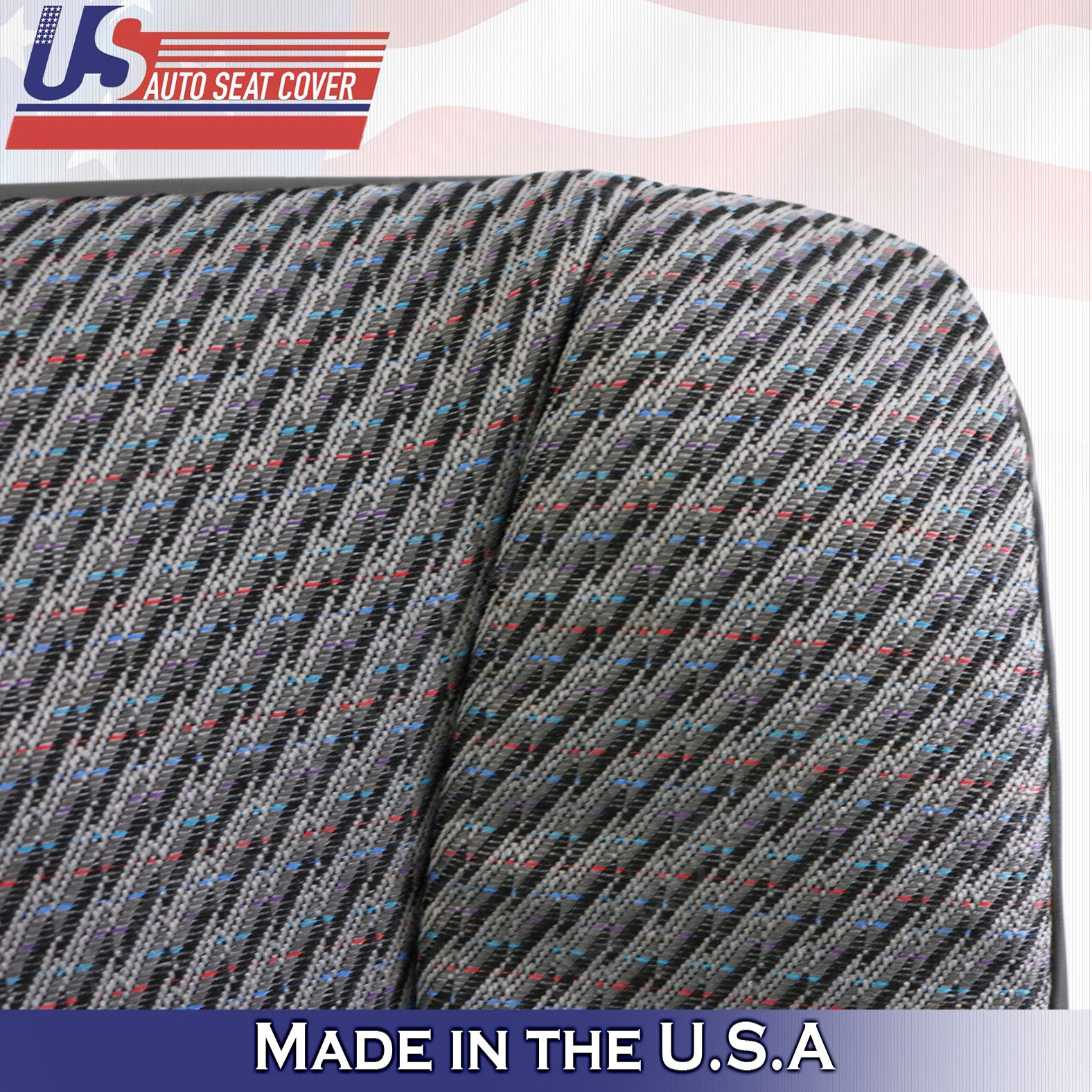 1998 to 2002 Fits Dodge Ram WT Driver & Passenger Bottom Dk Gray Cloth Cover