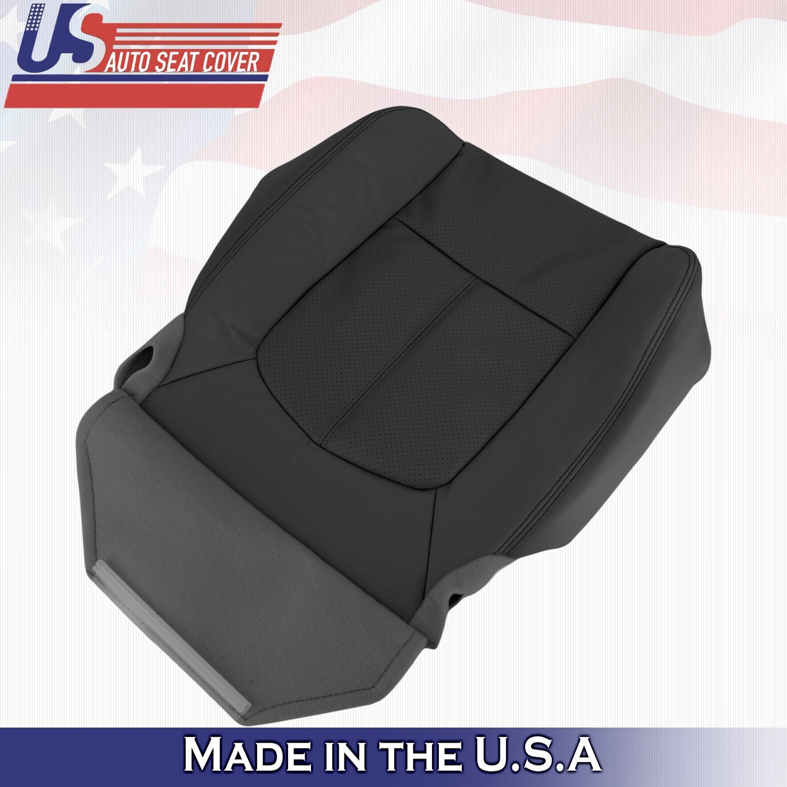 2015 2016 For Ford F450 F550 Lariat Passenger Top & Bottom Leather Seat Covers