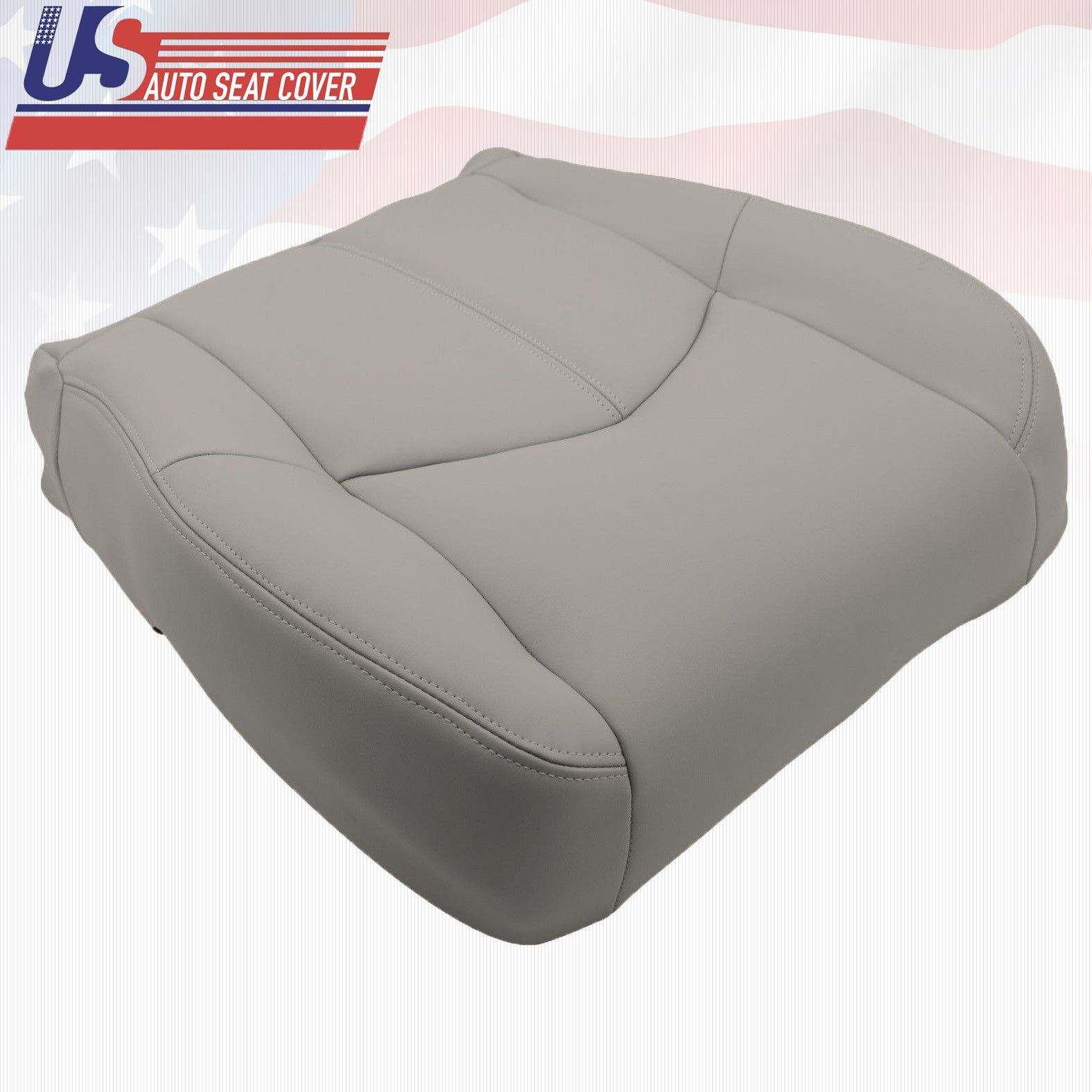 Fit 1999 Lexus RX300 Front Driver Bottom Replacement Leather Seat Cover Gray