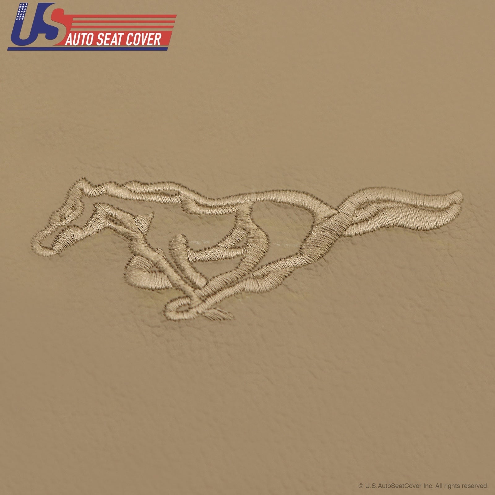 1999 To 2004 Ford Mustang GT Driver & Passenger Bottom & Top leather Covers TAN