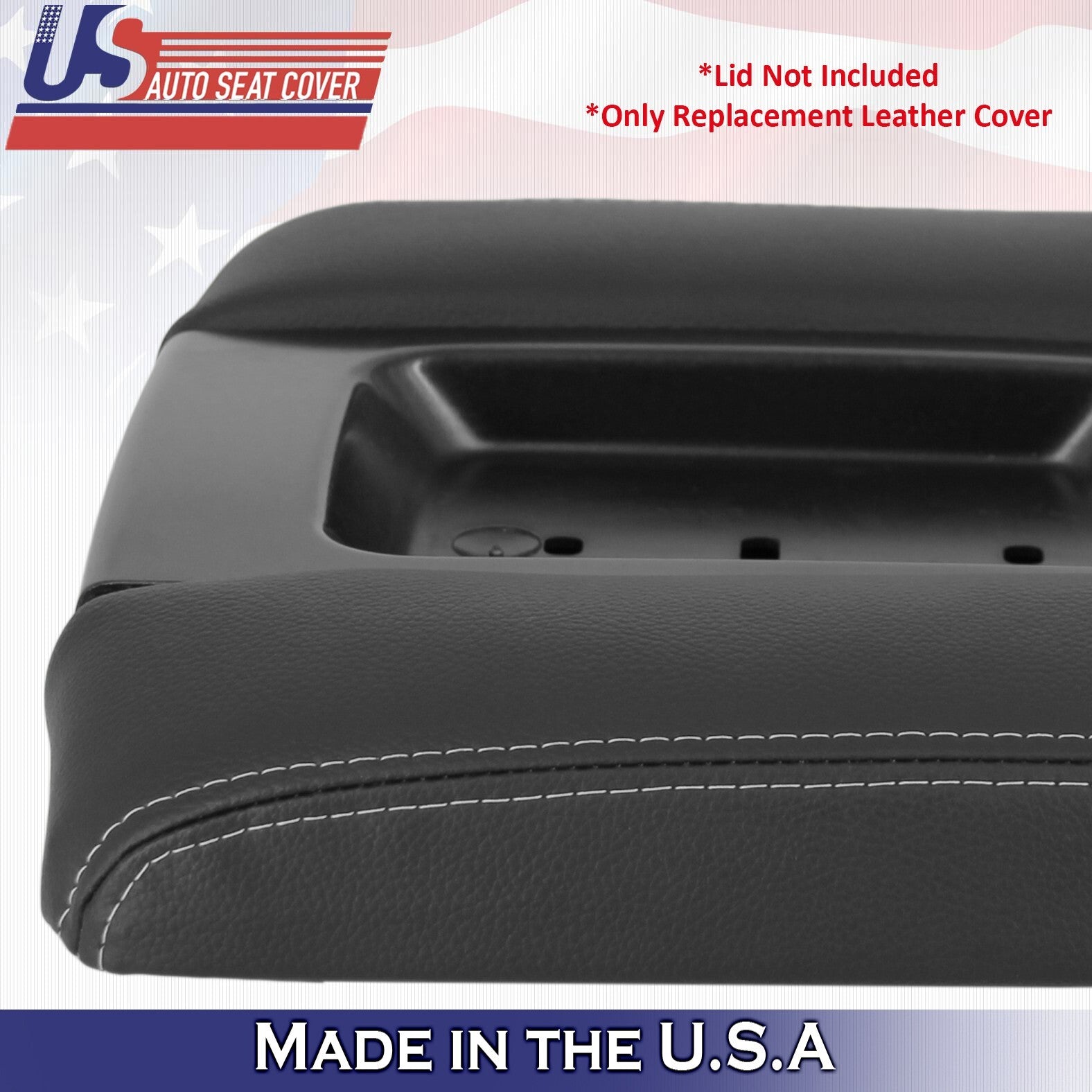 2014 2015 2016 2017 2018 2019 For Chevy Silverado Center Console Lid Cover Black