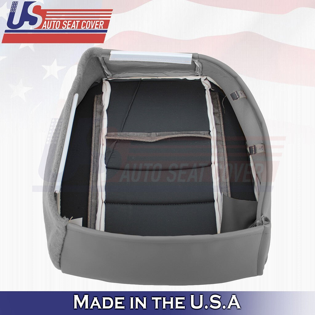 1997-2006 FOR Jeep Wrangler Driver Side Bottom Leather Seat Cover Mist Gray