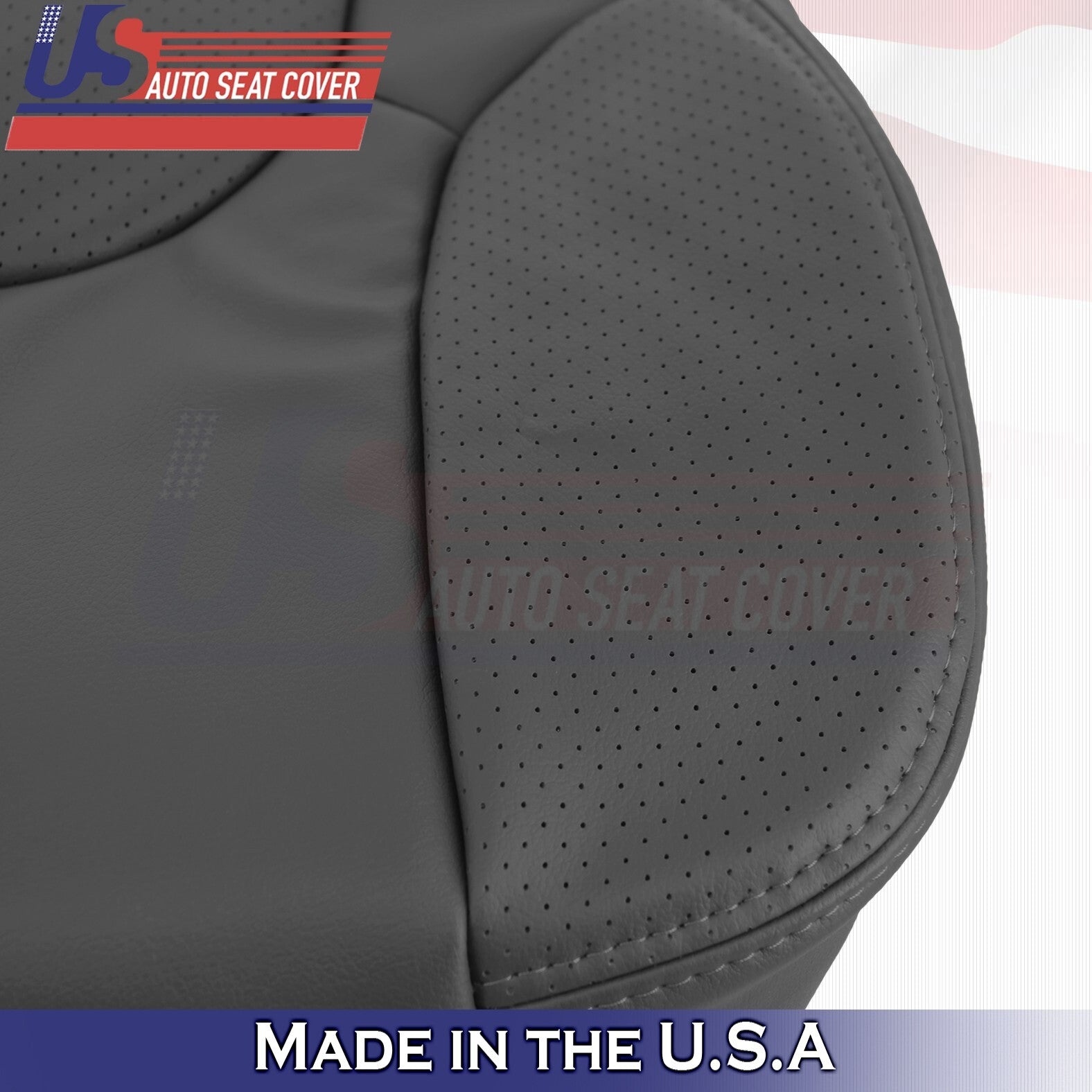 2005 to 2021 For Nissan Frontier Driver Top & Bottom Leather Seat Covers Black