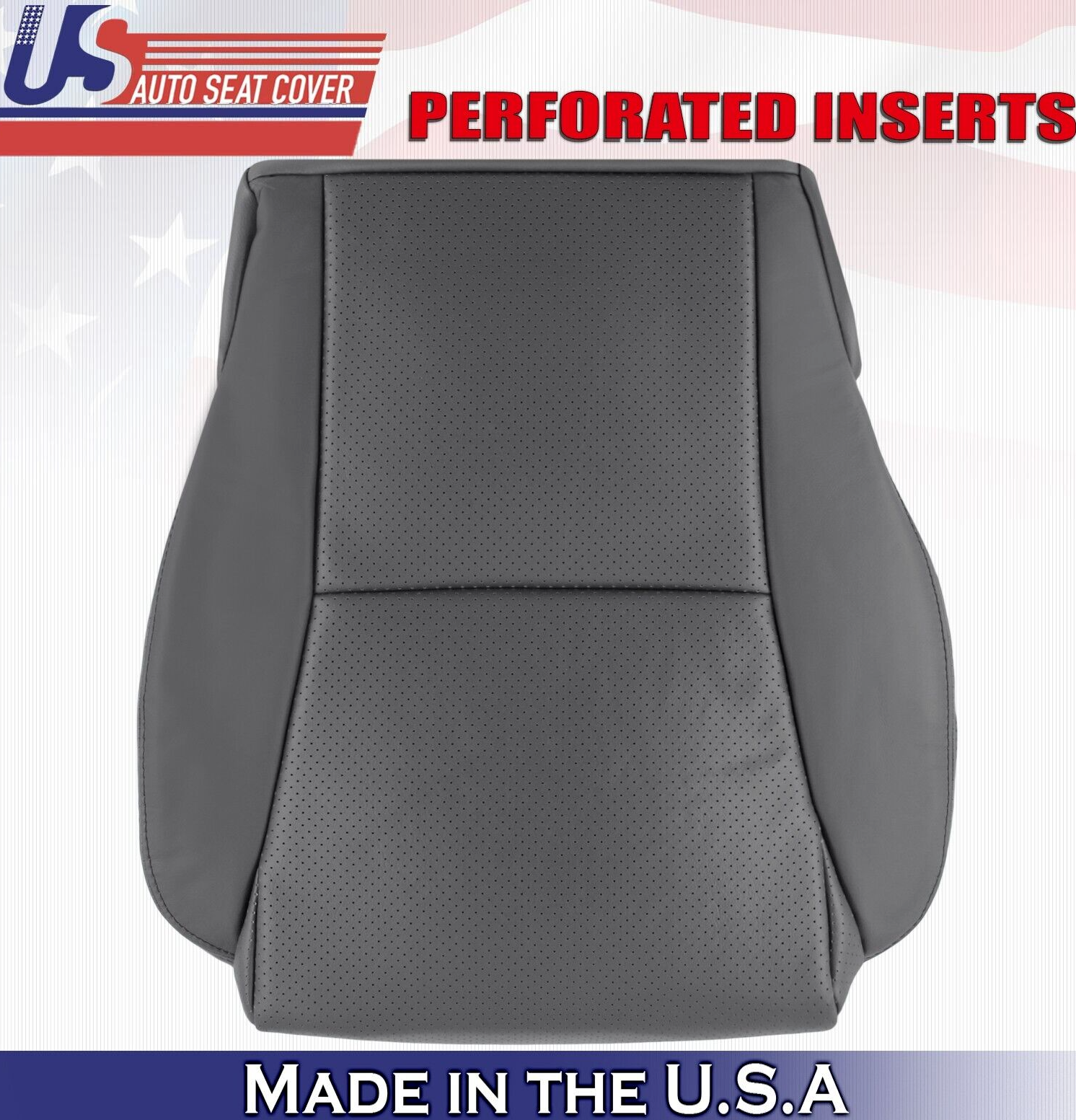 2006 For Toyota Solara Convertible Front Driver Bottom Leather Seat Cover Gray