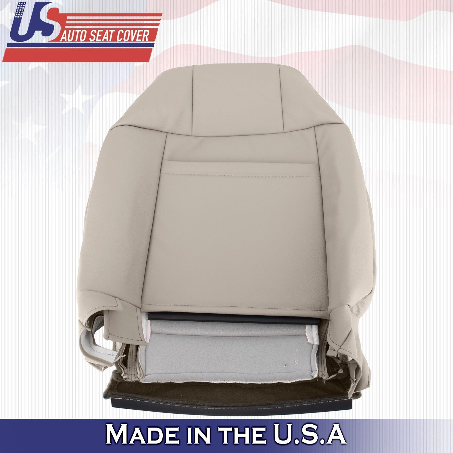 2010 to 2014 Fits Ford Mustang GT Passenger Top Synthetic Leather Cover Lt Stone