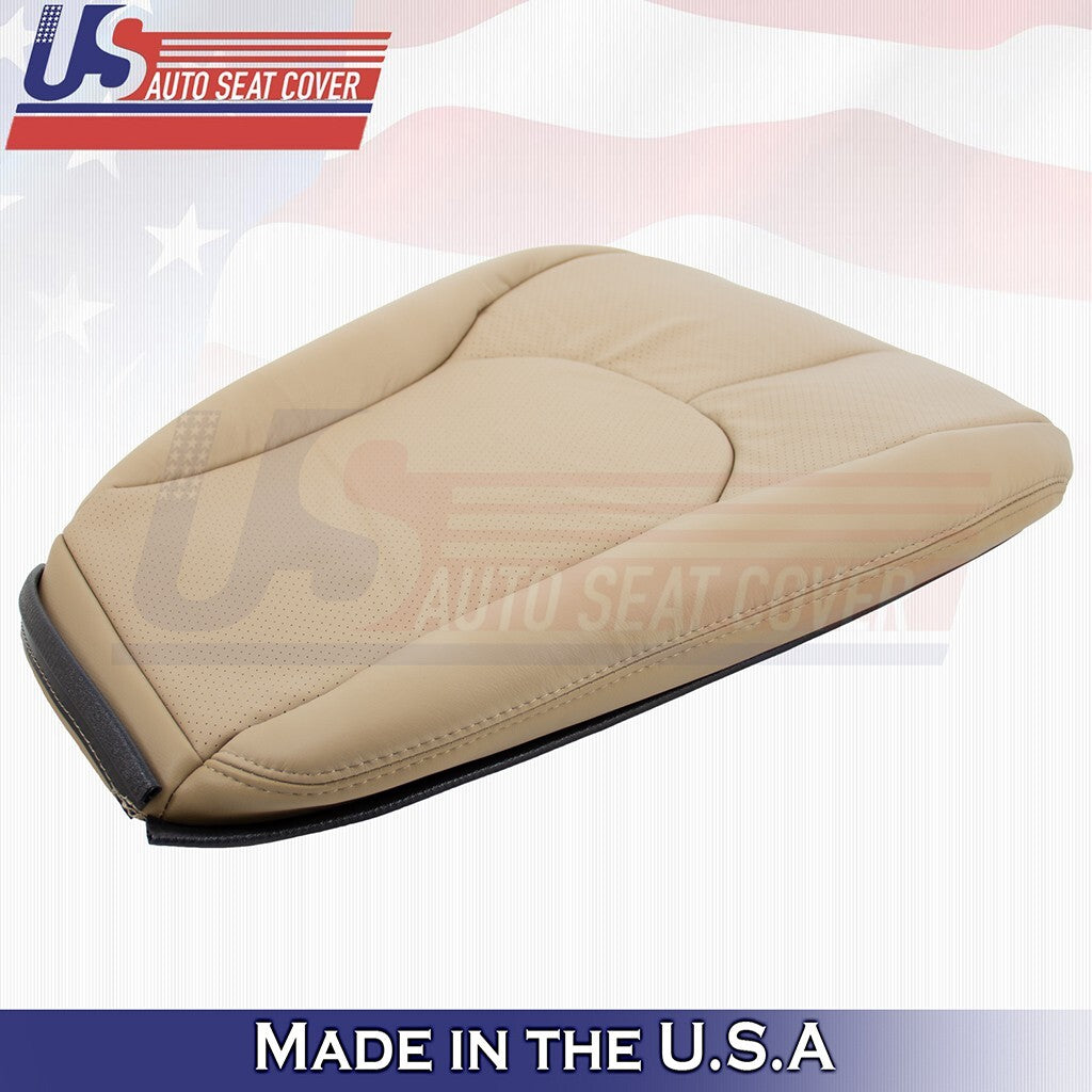 1996 to 2002 For Mercedes Benz SL500 Driver Bottom & Top Perf Leather Cover Tan