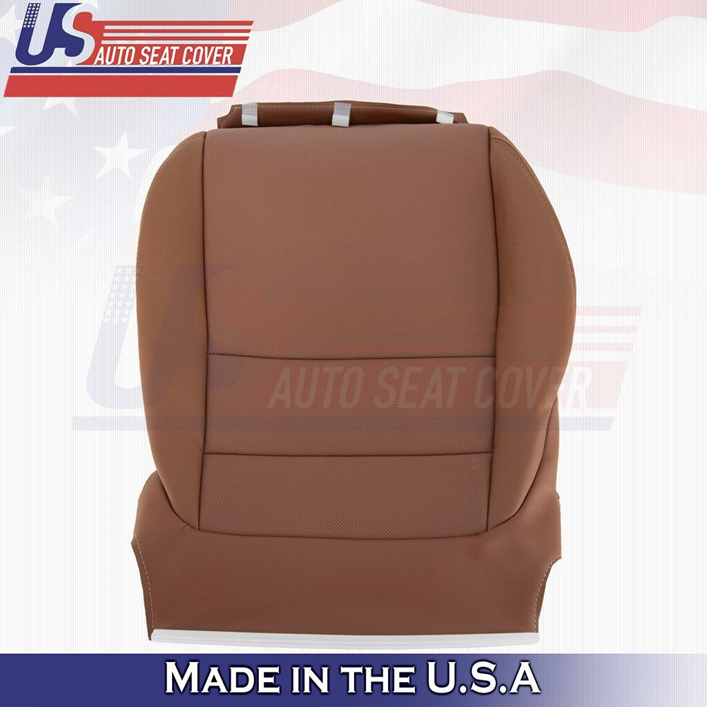 2010 to 2013 For Acura MDX Driver Side Bottom Leather Seat Cover Brown