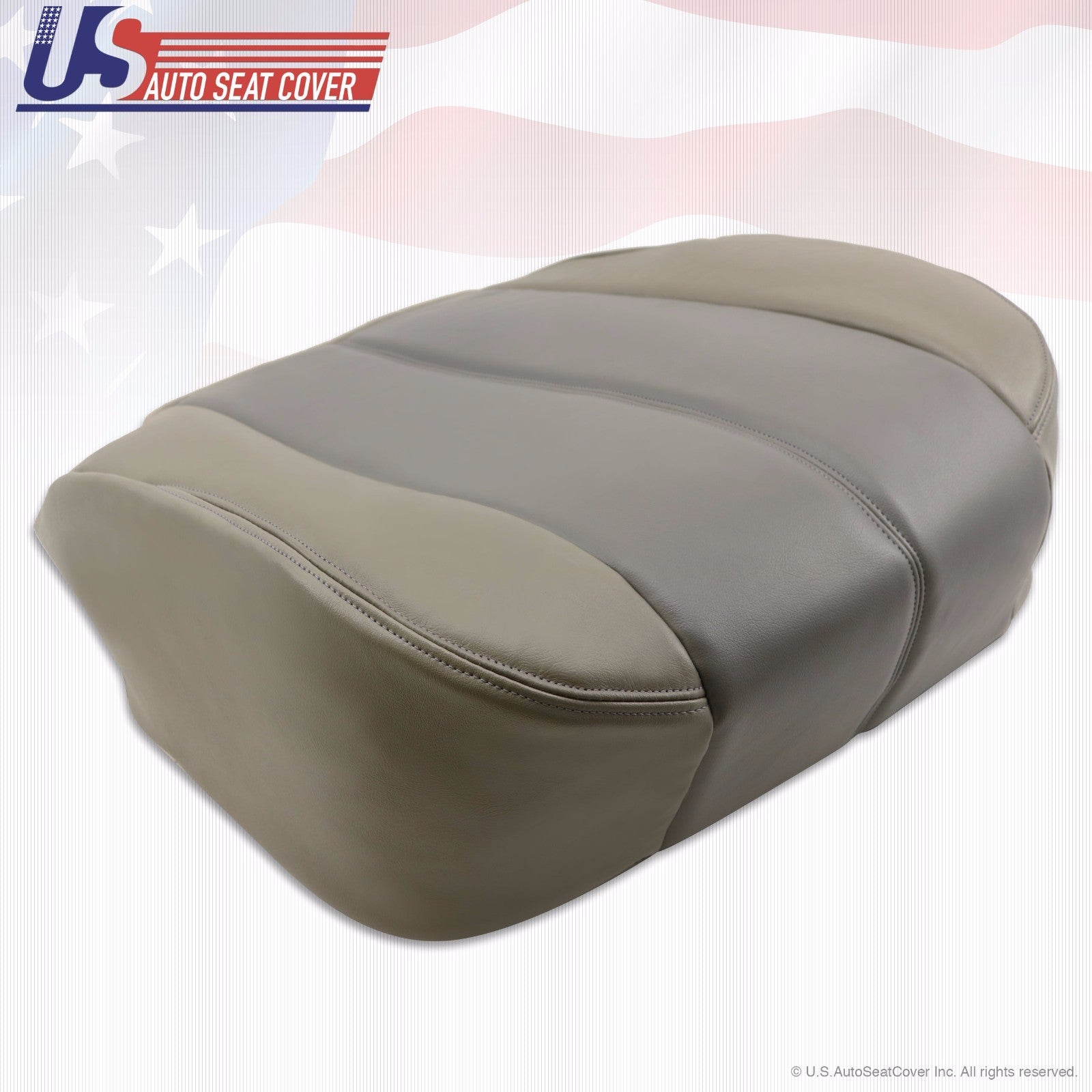 2001 2002 Fits GMC Yukon Denali Passenger Bottom Leather Cover 2-Tone Gray