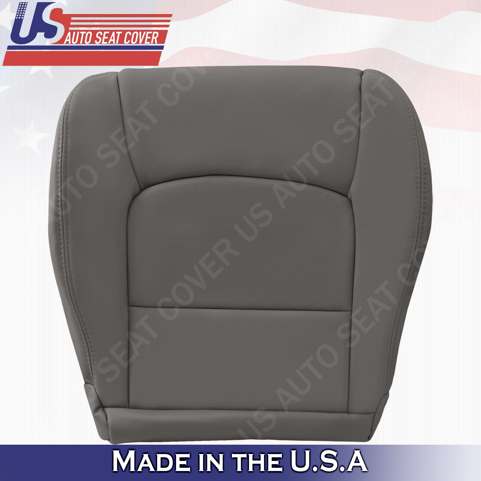 Front Bottoms Leather Seat Cover Fits 1998 to 2007 Lexus LX470 Gray