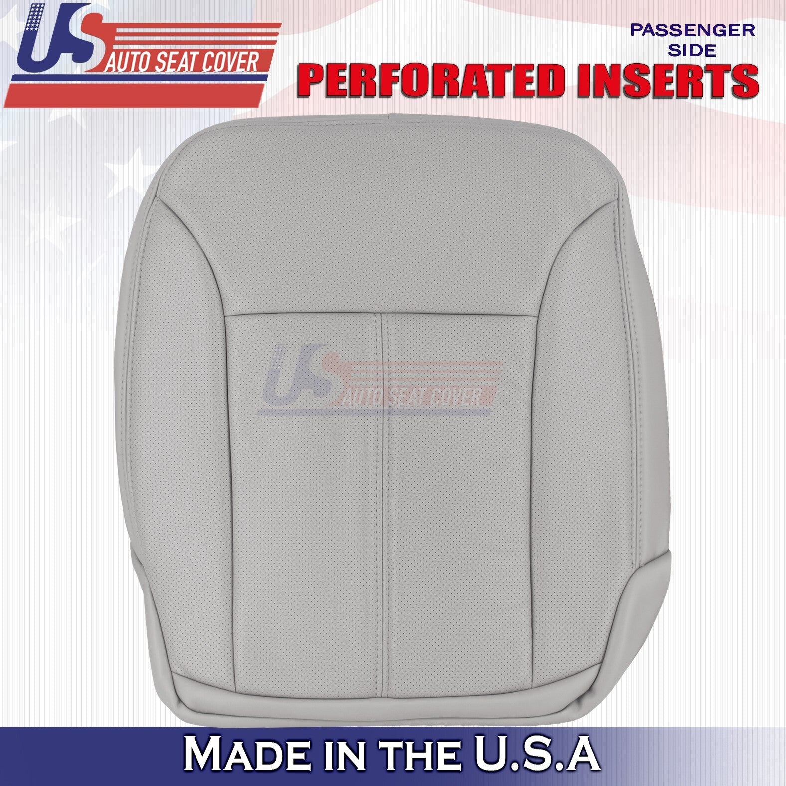 2007 to 2012 For Mercedes GL350 GL450 Passenger Top & Bottom Leather Covers Gray