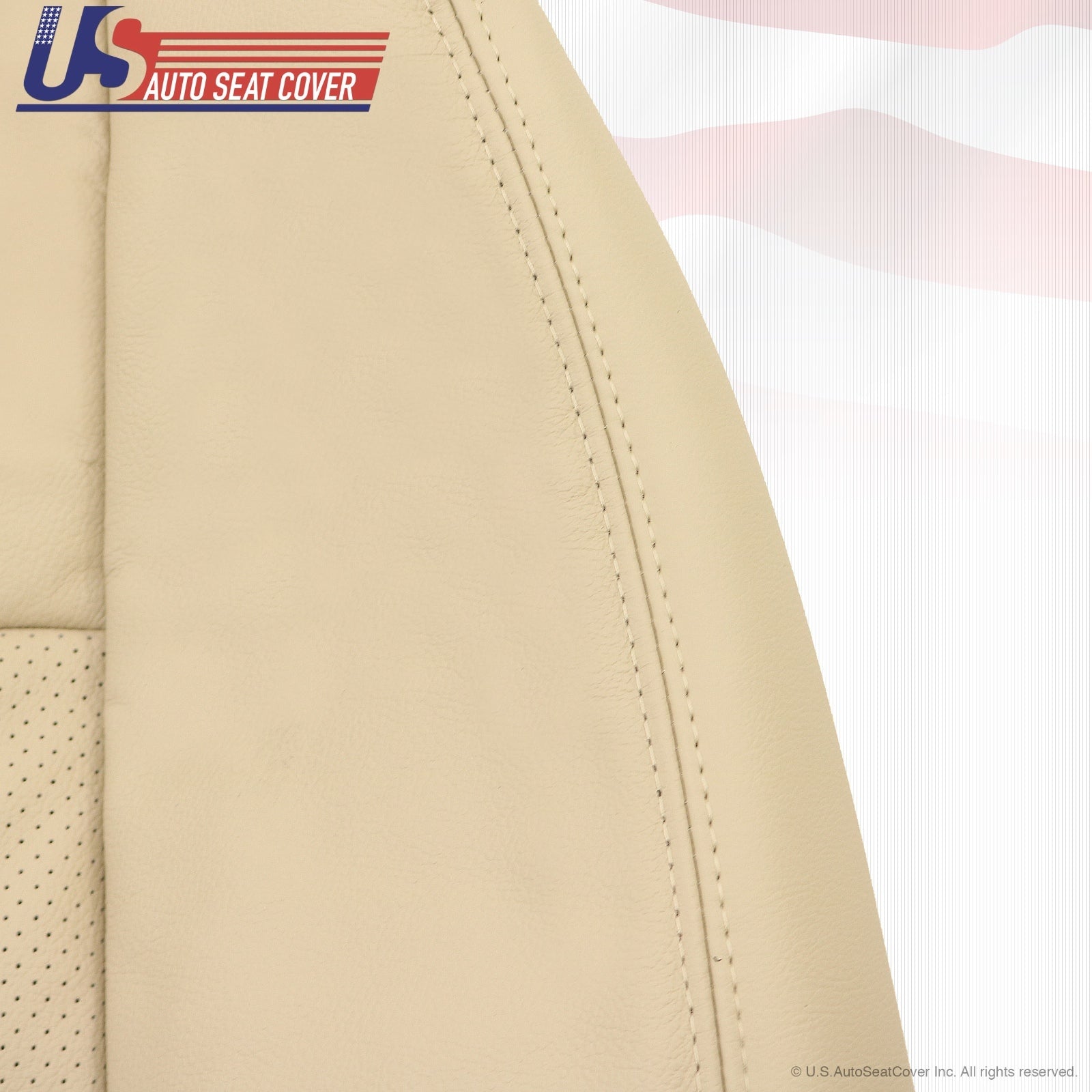 2003 2004 Lincoln Navigator Driver Upper Back Replacement Leather Seat Cover TAN