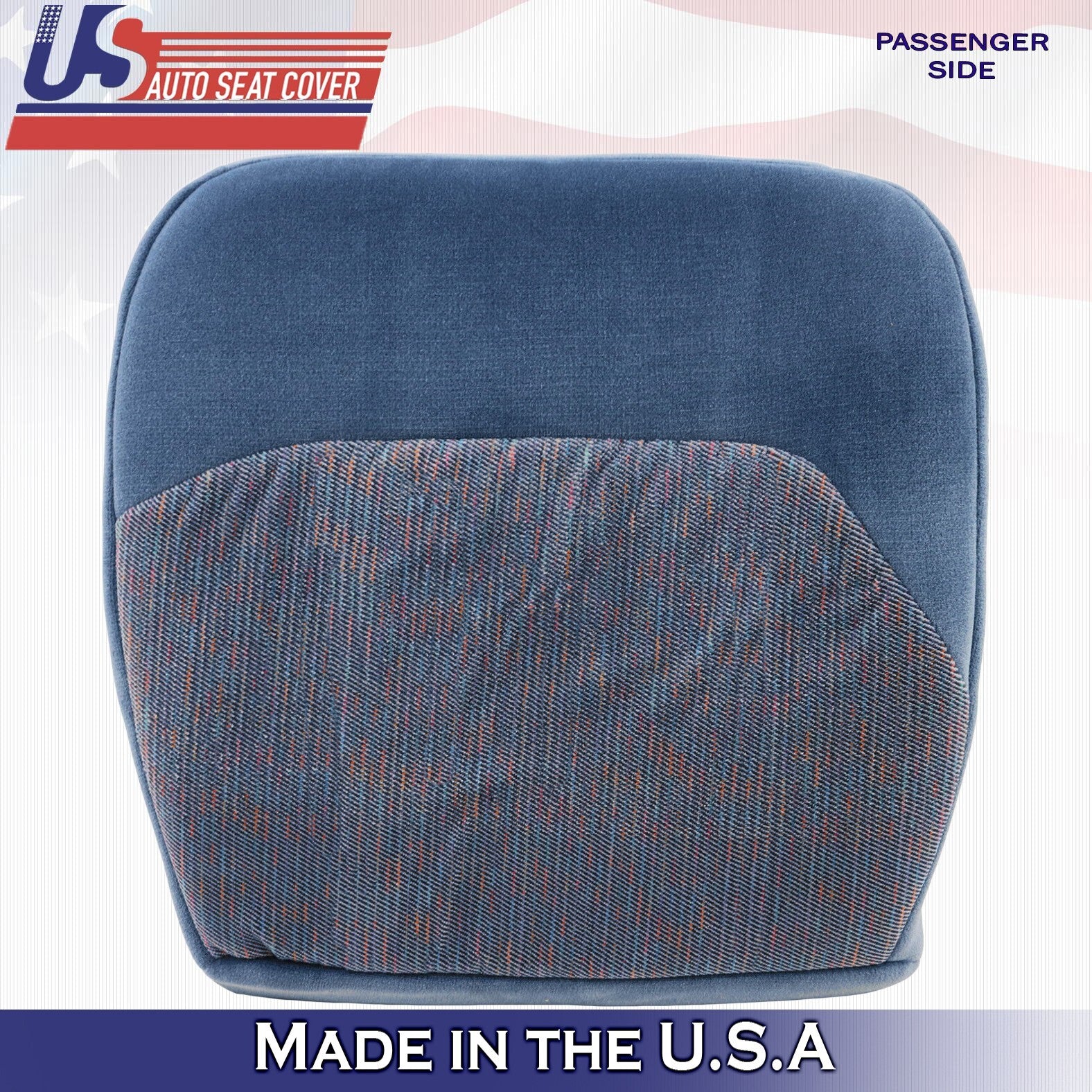 1995 For Ford F150 F250 F350 XLT Driver & Passenger Bottom Cloth Covers Blue