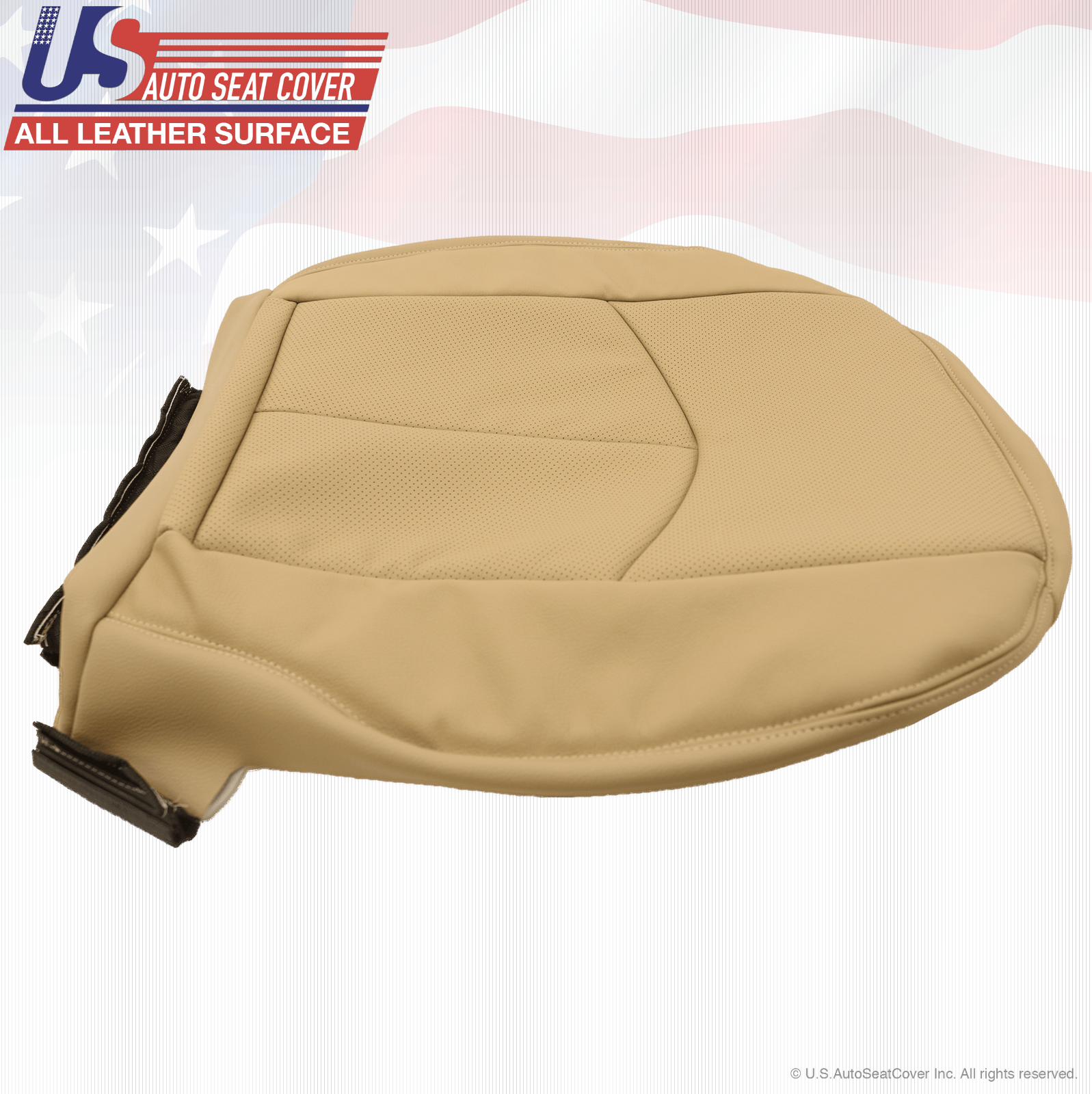 2003 to 2009 Fits Mercedes Benz E-Class Driver Bottom Seat Cover Light Tan