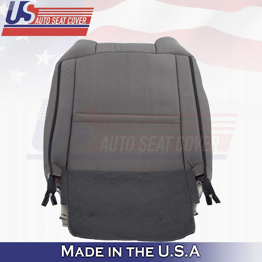 2019 2020 2021 For Toyota Tundra Front Driver Top Cloth Seat Cover 2-Tone Gray