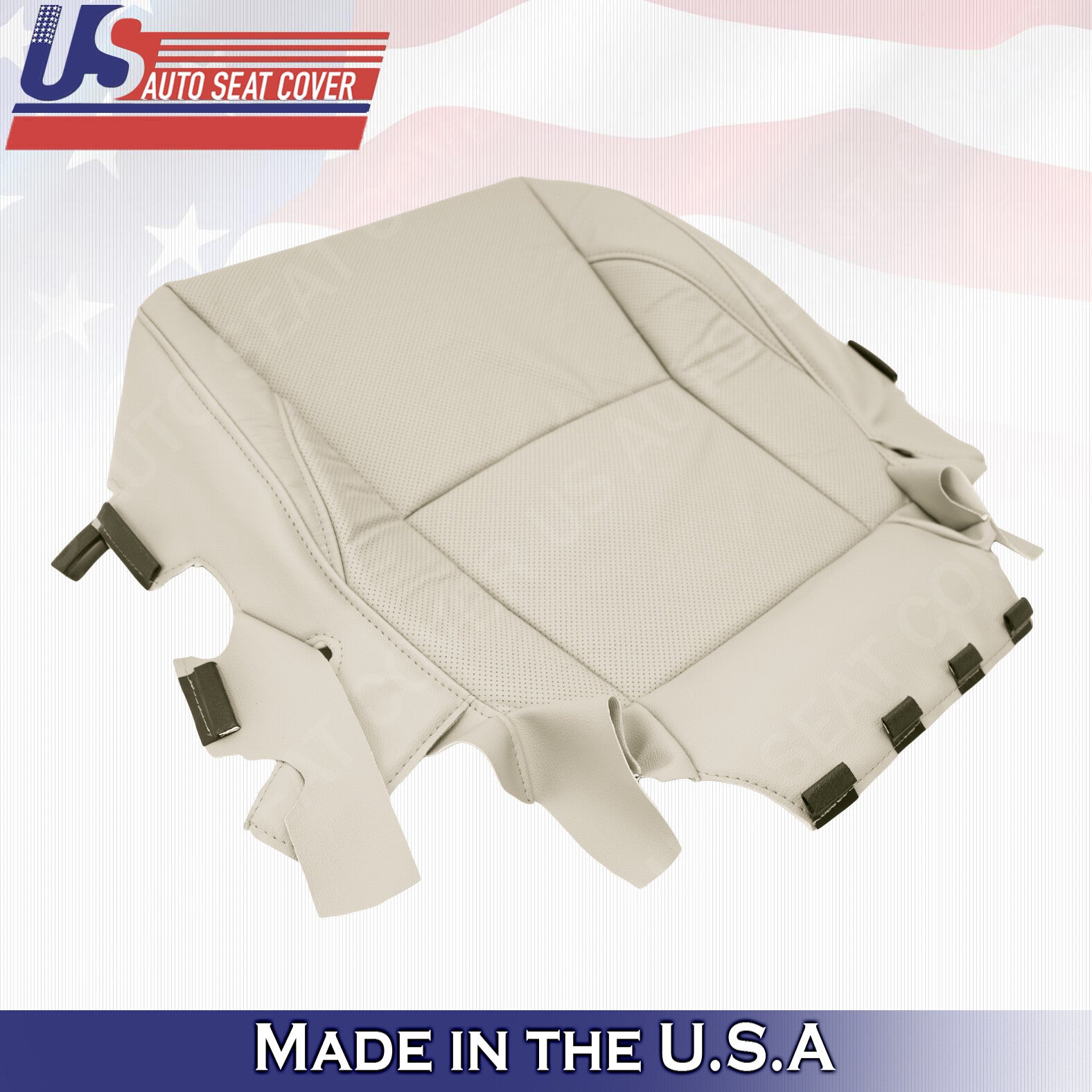 2010 to 2012 For Lexus ES350 2x Top & 2x Bottom Leather Seat Covers Light Tan