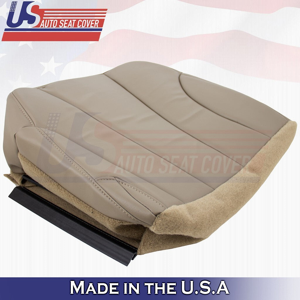 2001 2002 Fits Chevy Silverado WT Rear Driver &Passenger Bottom Vinyl Covers Tan
