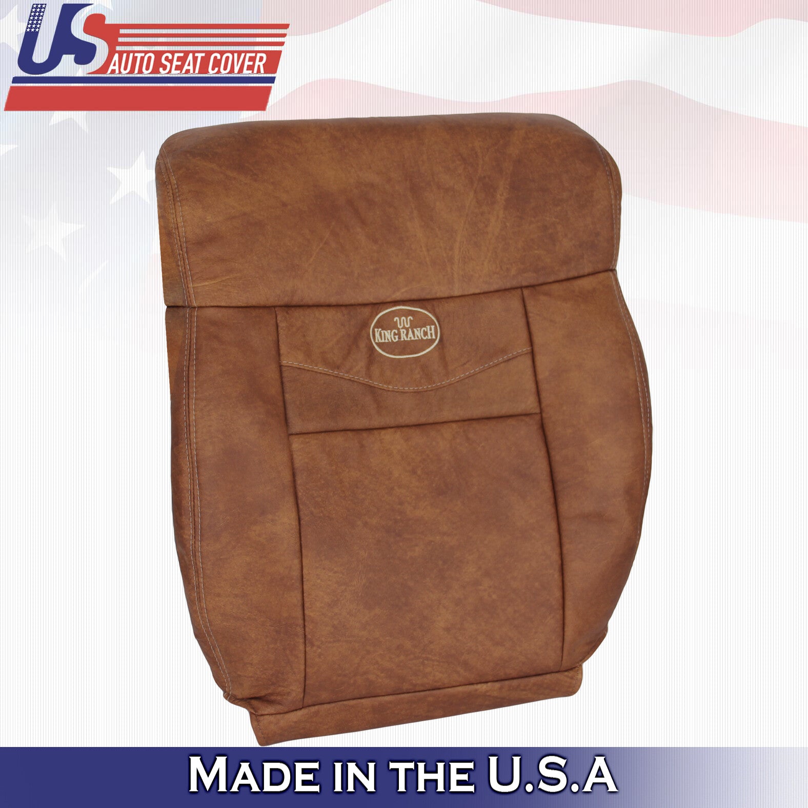 2004 to 2008 Fits Ford F150 King Ranch Passenger Top& Bottom Leather Seat Covers