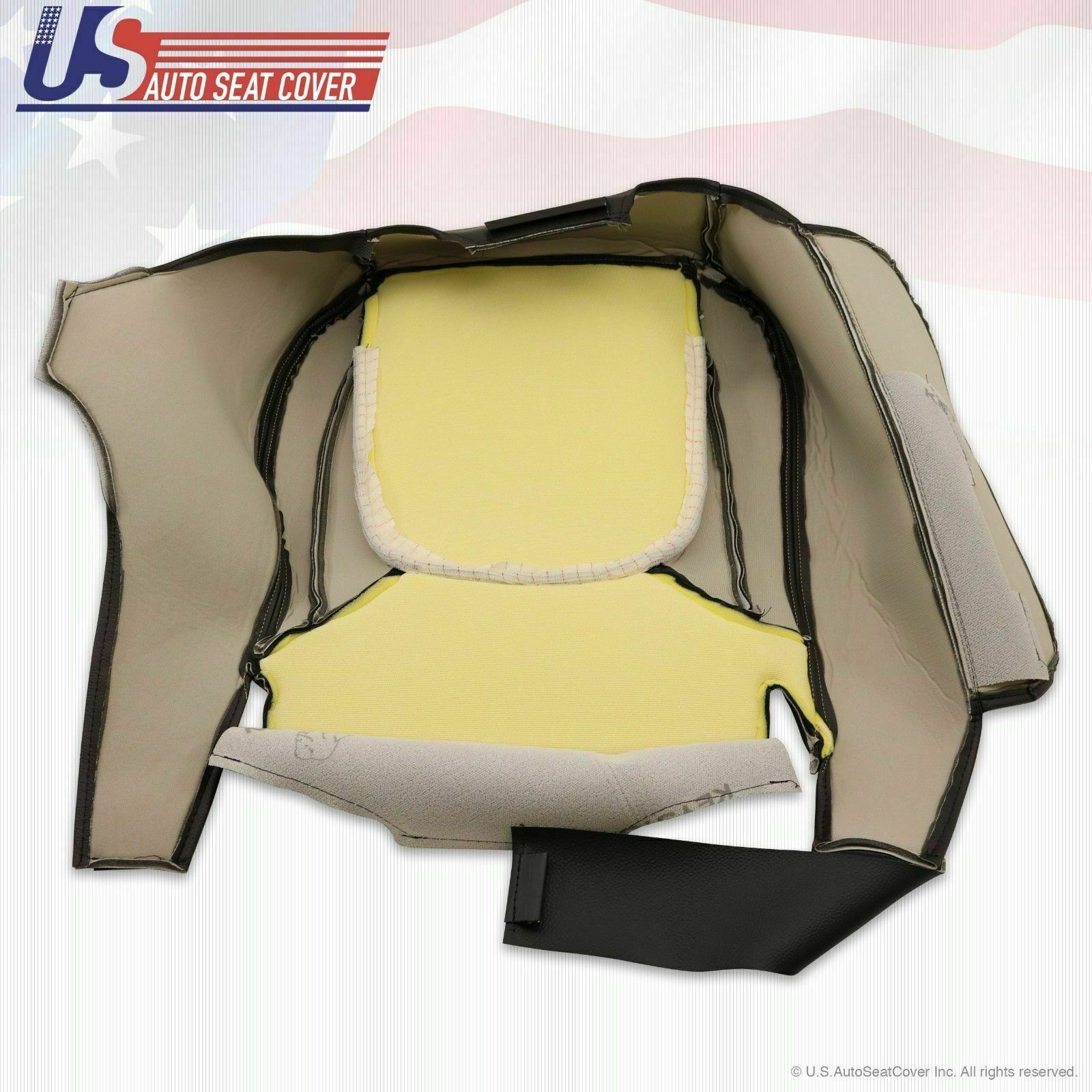 2004 2005 For Dodge Ram 3500 Laramie Passenger Bottom Leather Cover Dark Gray