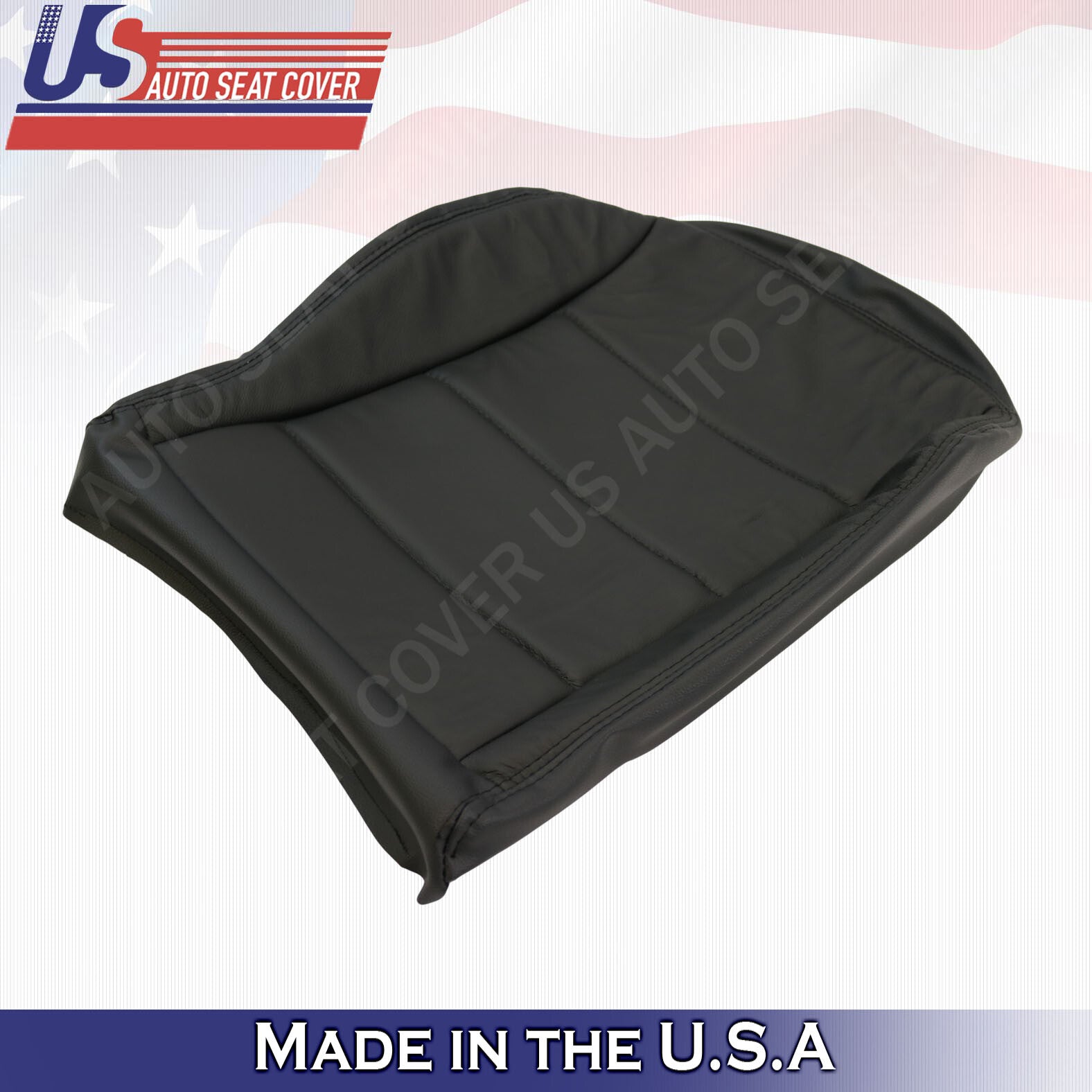 For 1999 TO 2004 Volkswagen Jetta PASSENGER Bottom Leather Seat Cover Black