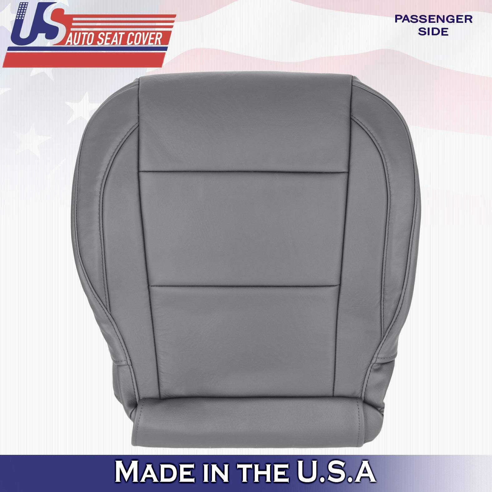 2005 to 2015 For Nissan Armada Titan Passenger Top & Bottom Leather Covers Gray