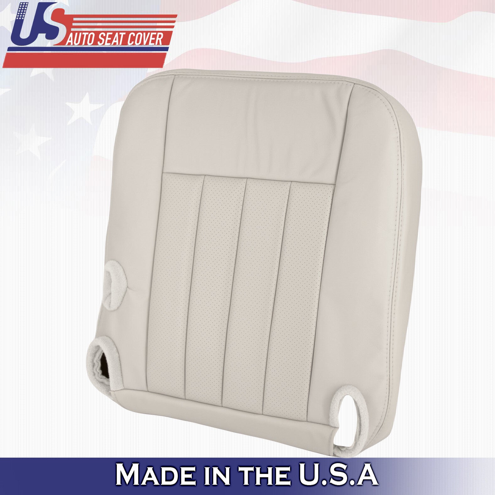 2003 to 2005 For Lincoln Town Car Driver & Passenger Bottoms Leather Covers Tan