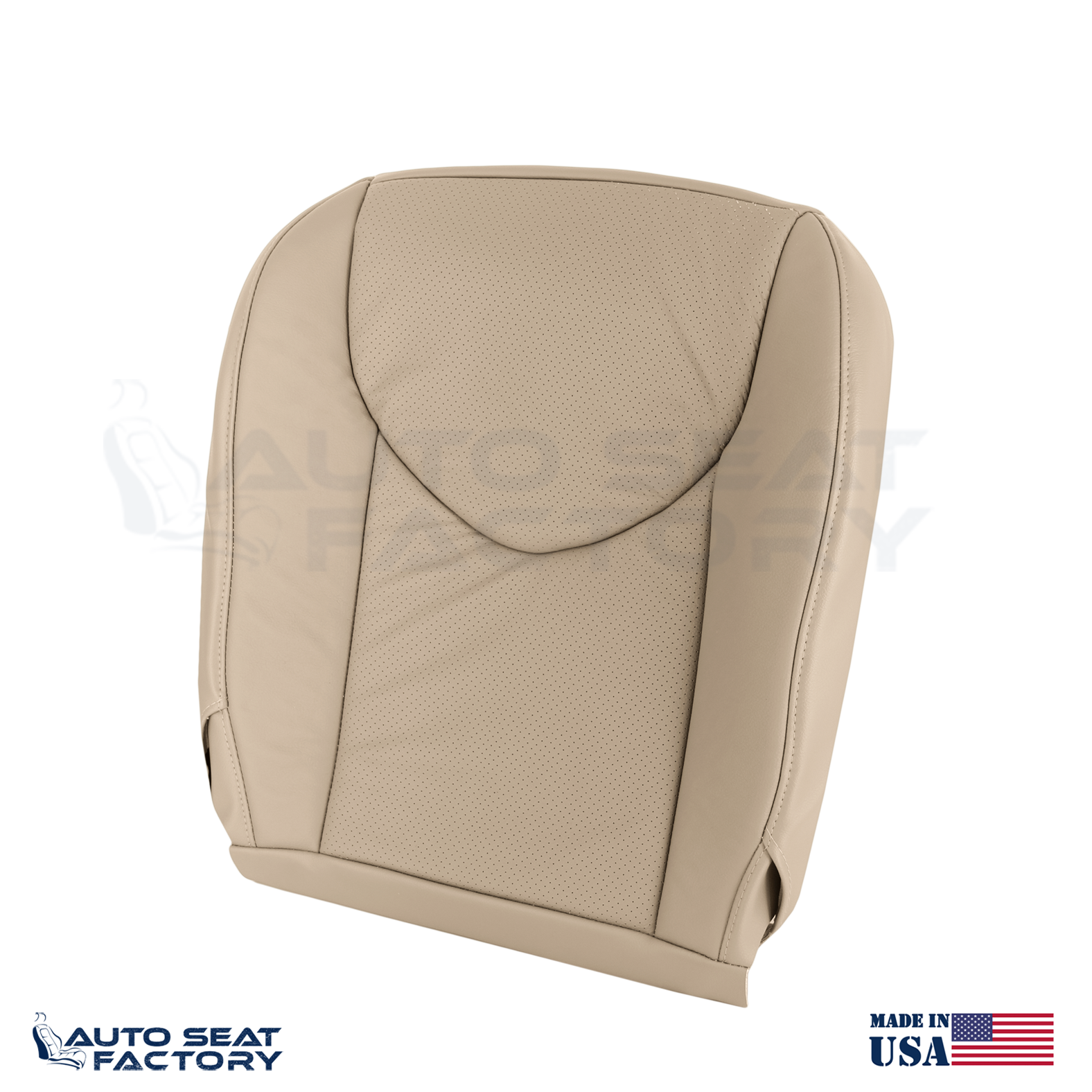 2009 - 2012 Fits Toyota RAV4 RIGHT Top & Bottom Perf. Beige Vinyl Seat Covers