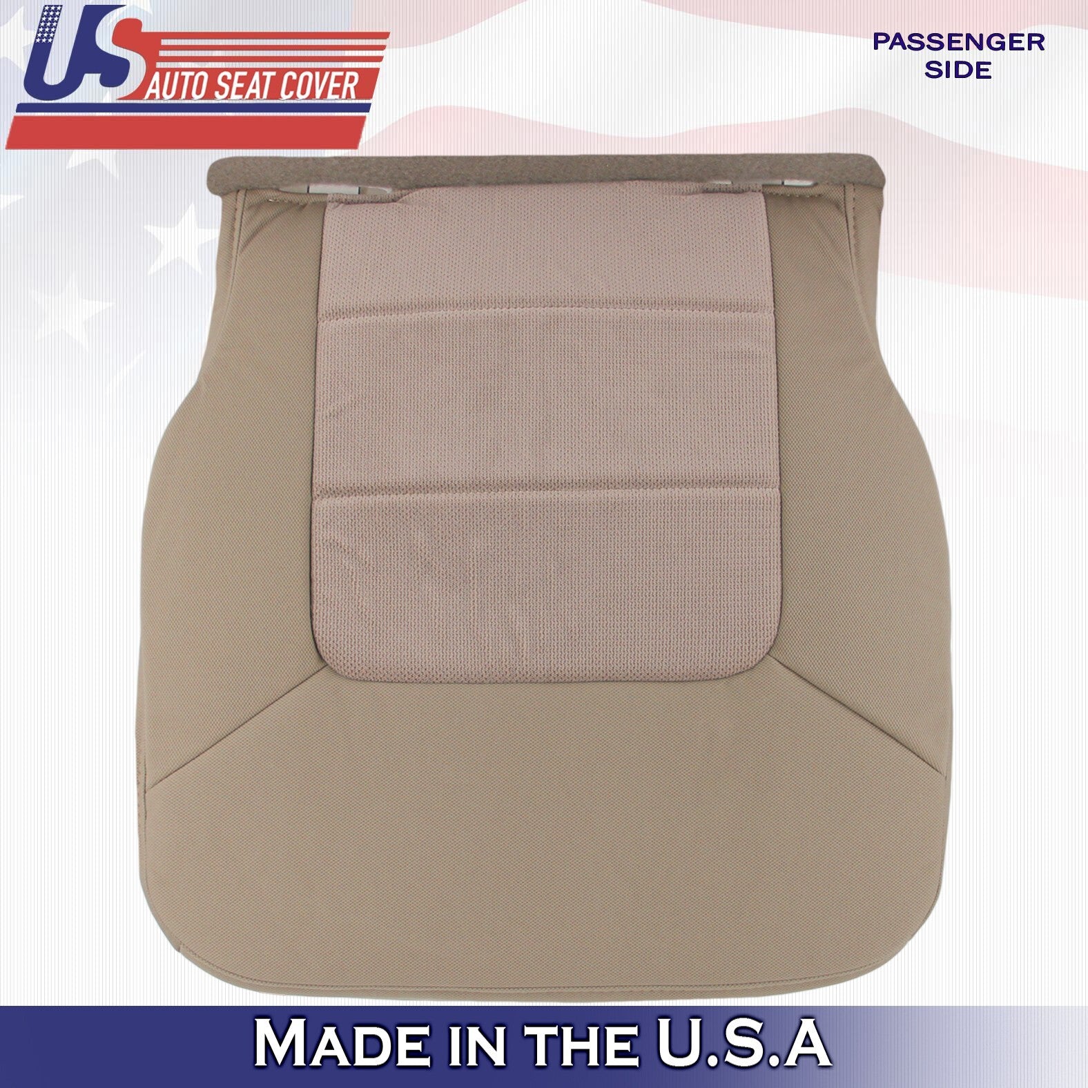 2003 2004 For Ford Expedition XLT 2nd Row Passenger Bottom Cloth Seat Cover Tan