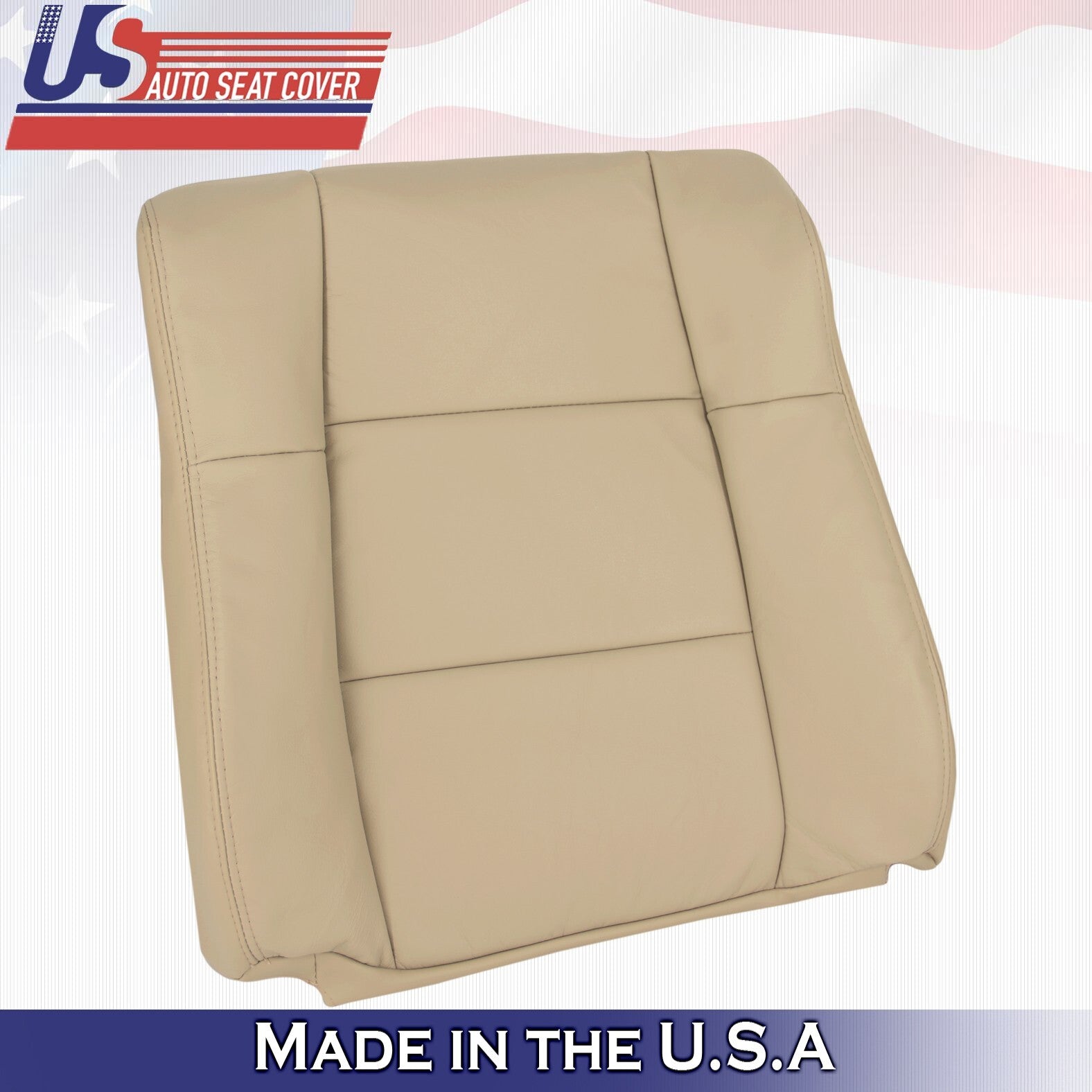 2000 2001 For Lexus ES300 Passenger Top & Bottom Leather Seat Covers Ivory