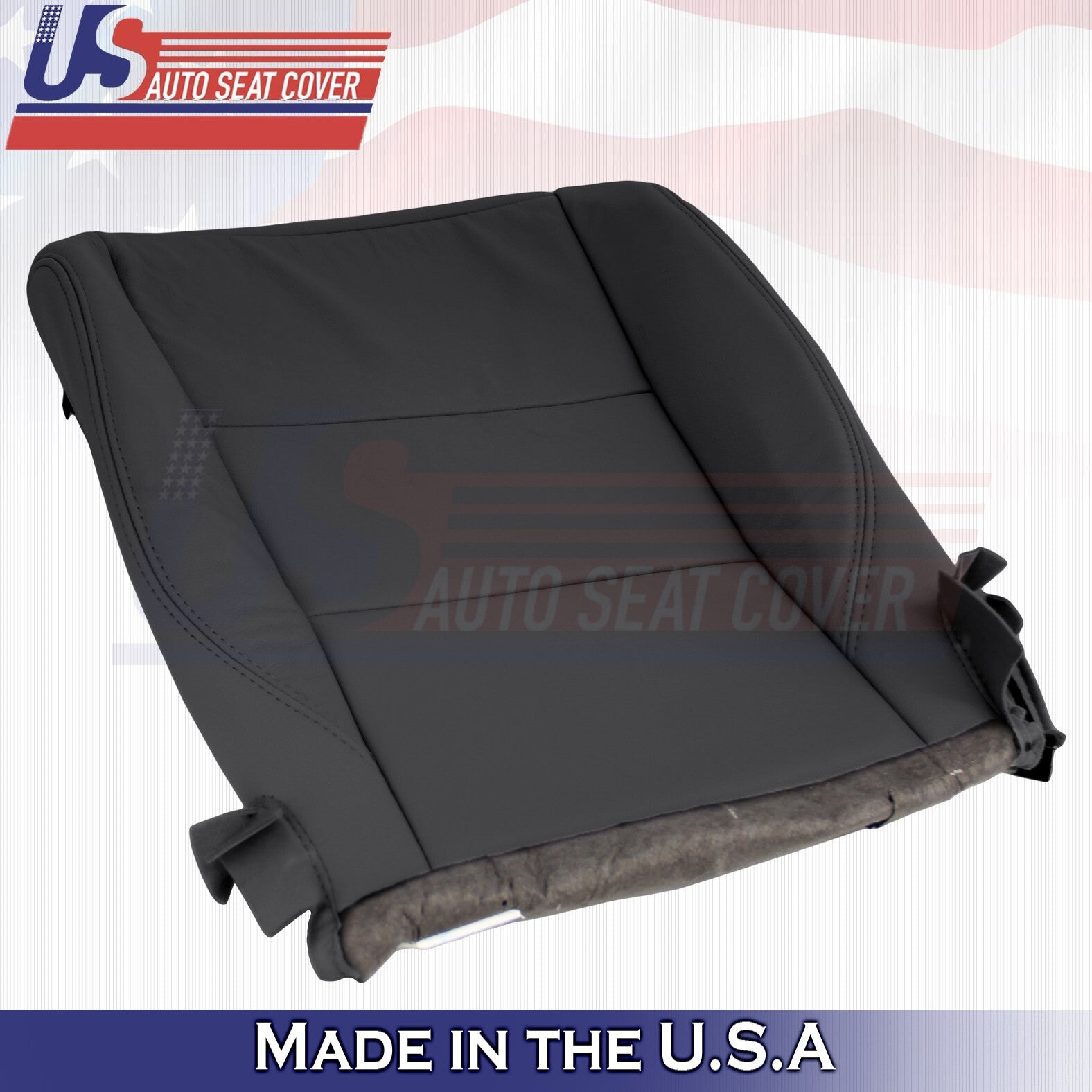 2017 to 2020 Fits Toyota Sienna Passenger Bottom Leather Seat Cover Black