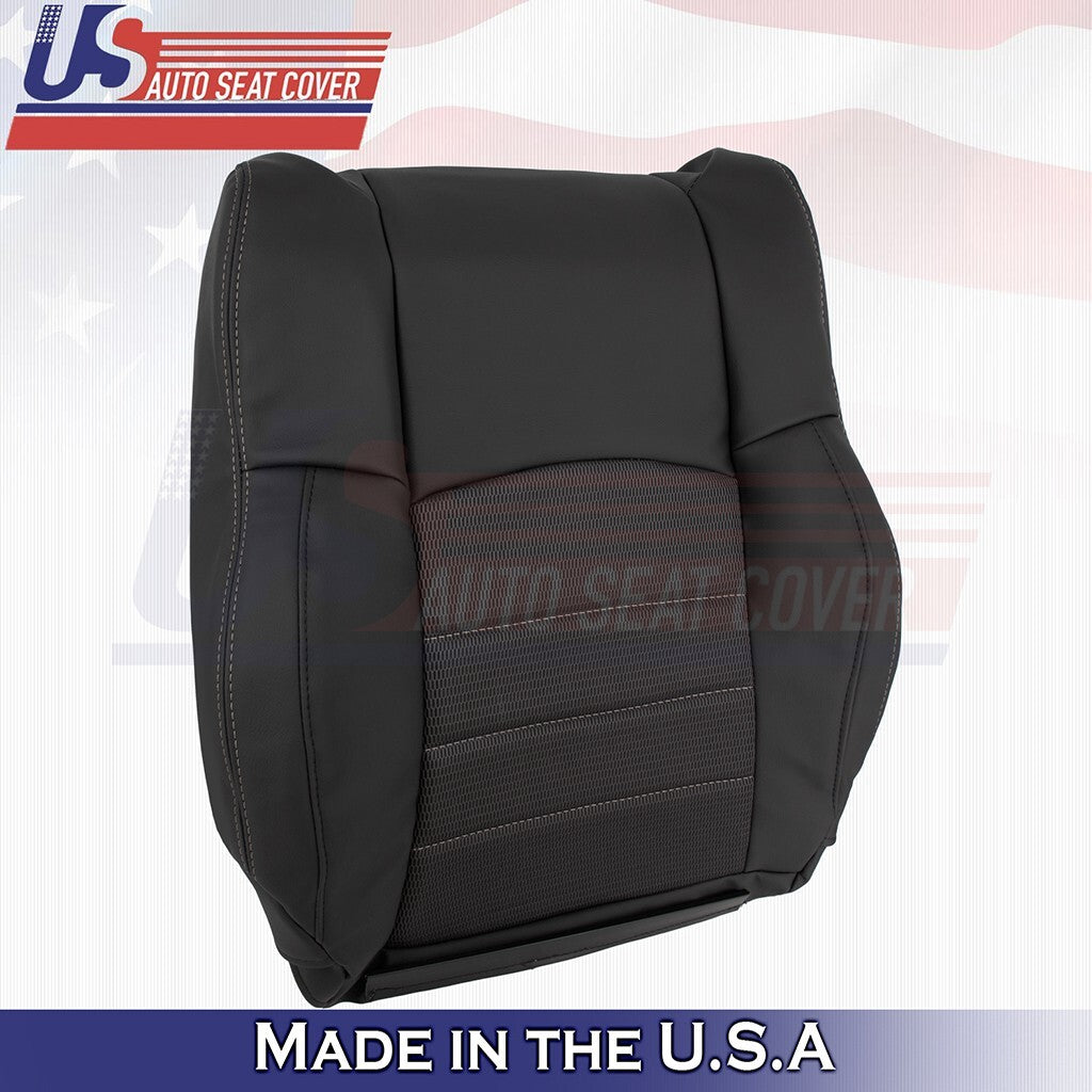 2011 2012 Fits Dodge Ram Sport Passenger Top Cloth/Vinyl Seat Cover Dark Gray