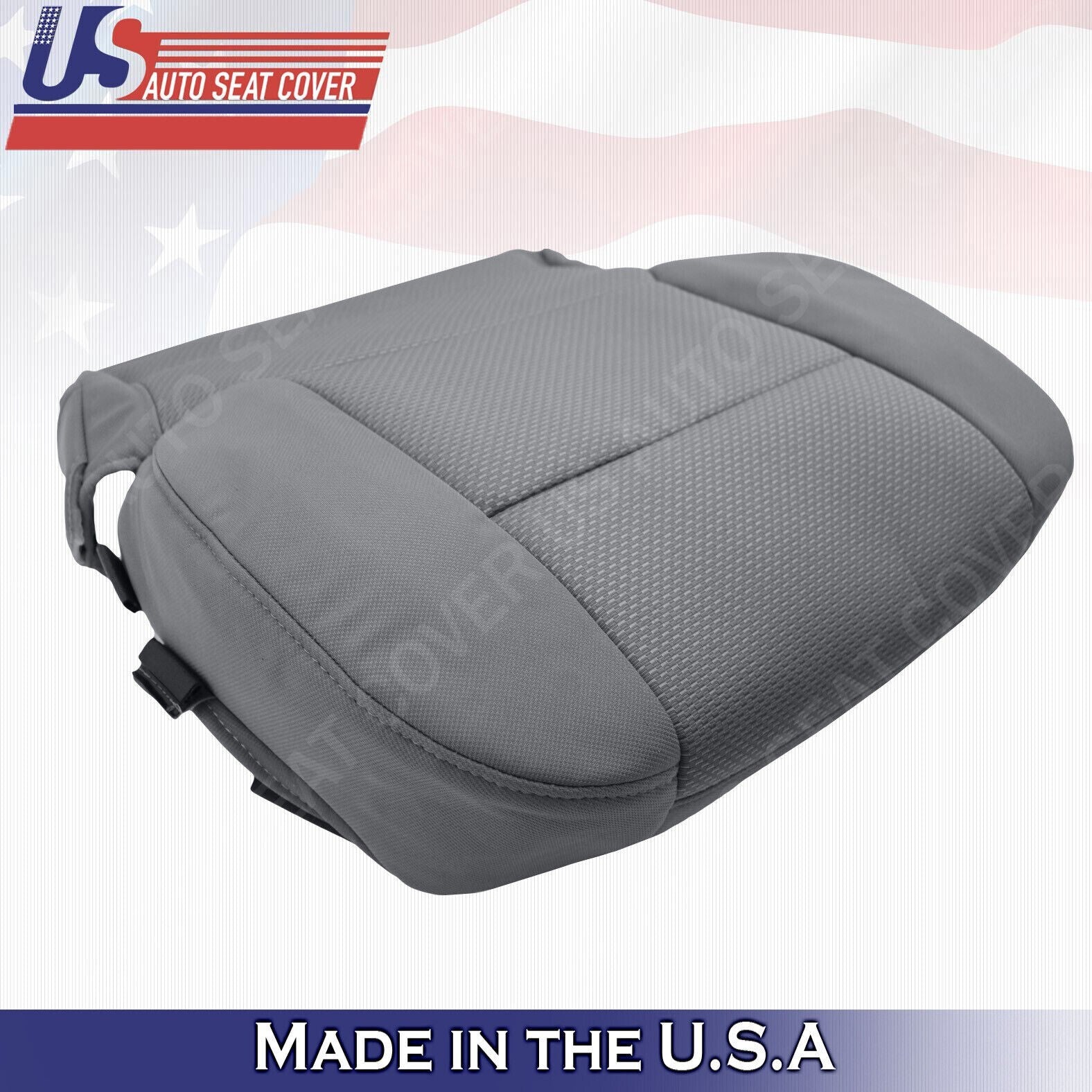 2015 to 2019 For Chevy Silverado 2500 3500 2 Top & 2 Bottom Cloth Covers Gray