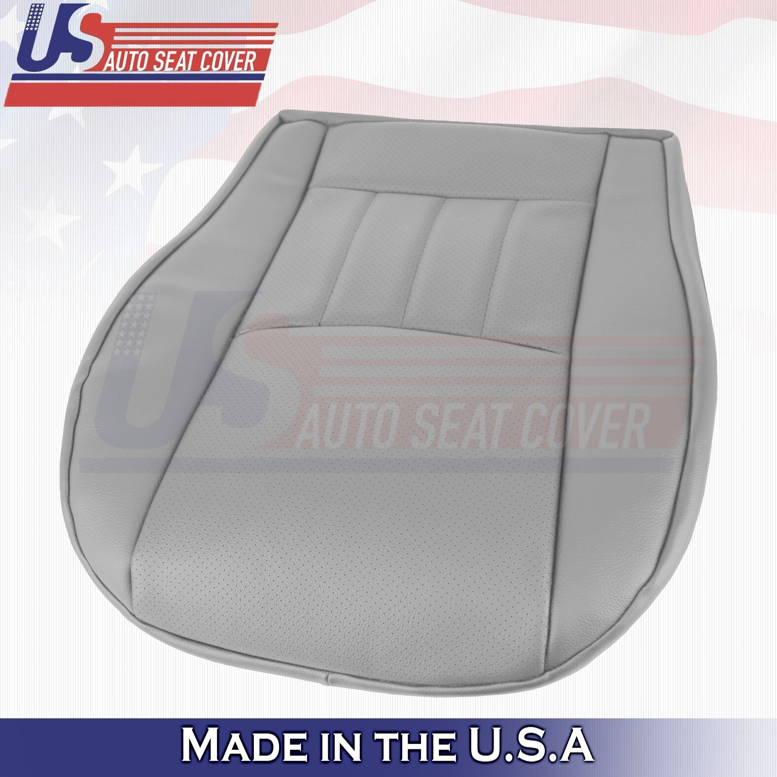 2006, 2007 For Mercedes Benz C280 Driver Bottom Leather Seat Cover Gray