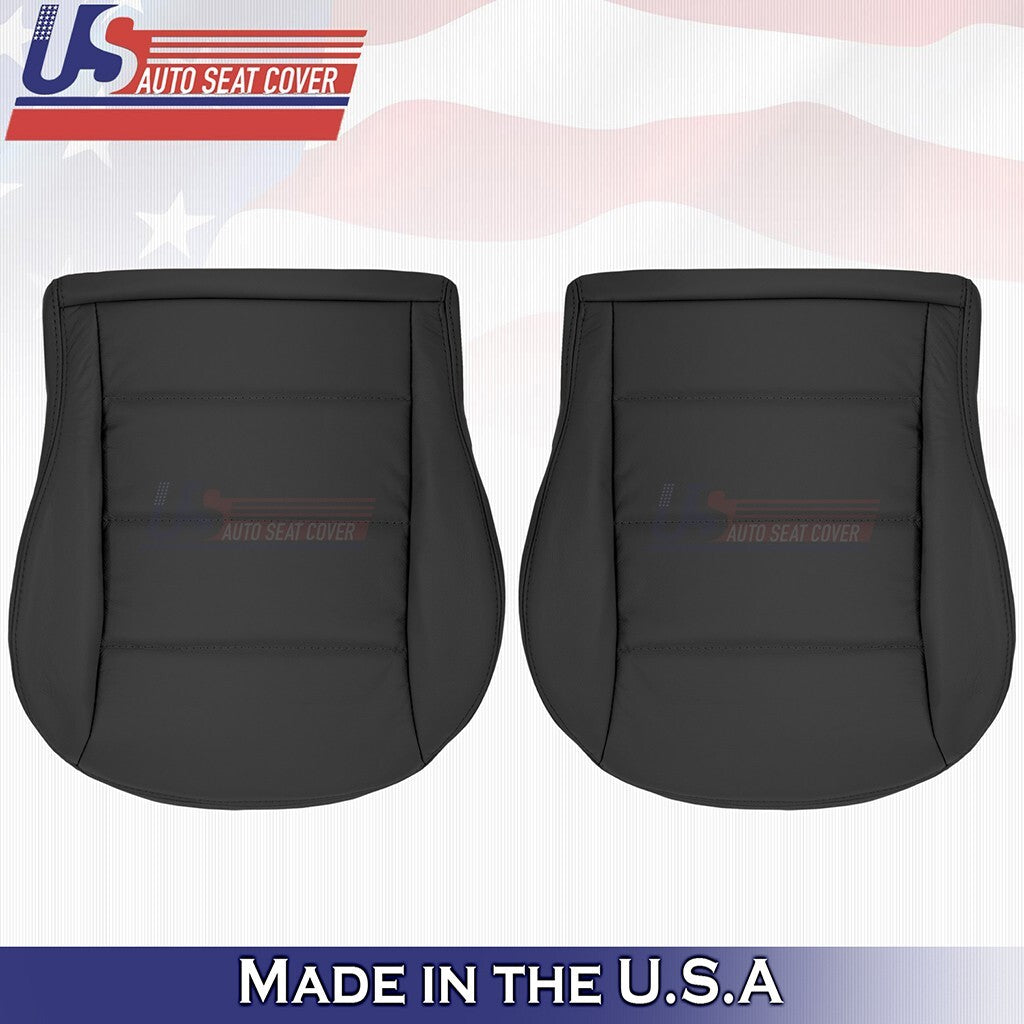 1999 to 2004 For Volkswagen Jetta Front Set Bottoms & Tops Leather Cover Black