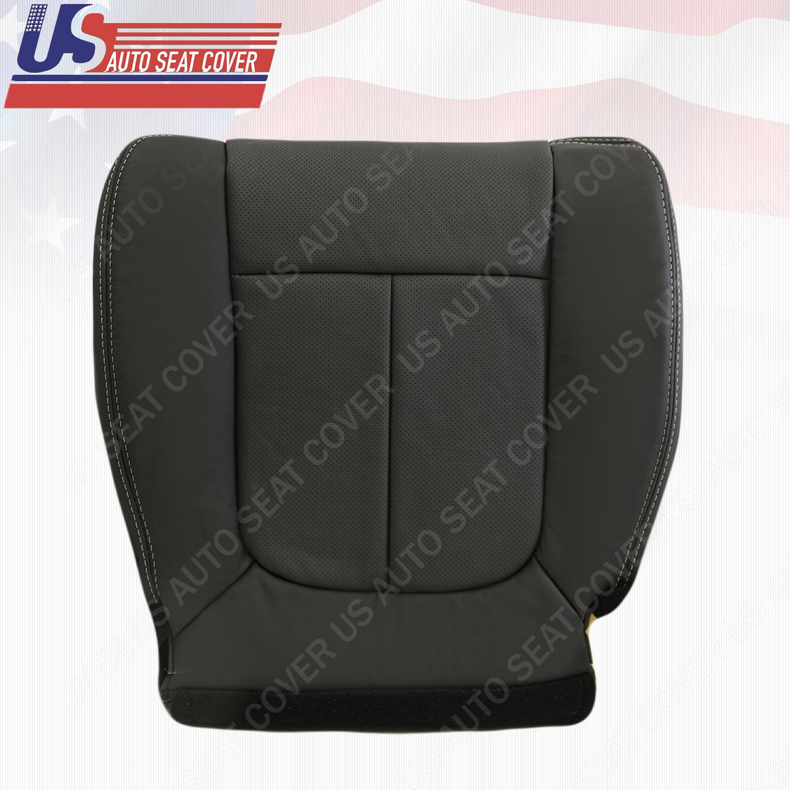 2009 To 2014 Ford F150 Pass. Bottom Perforated Leather Replacement Cover Black