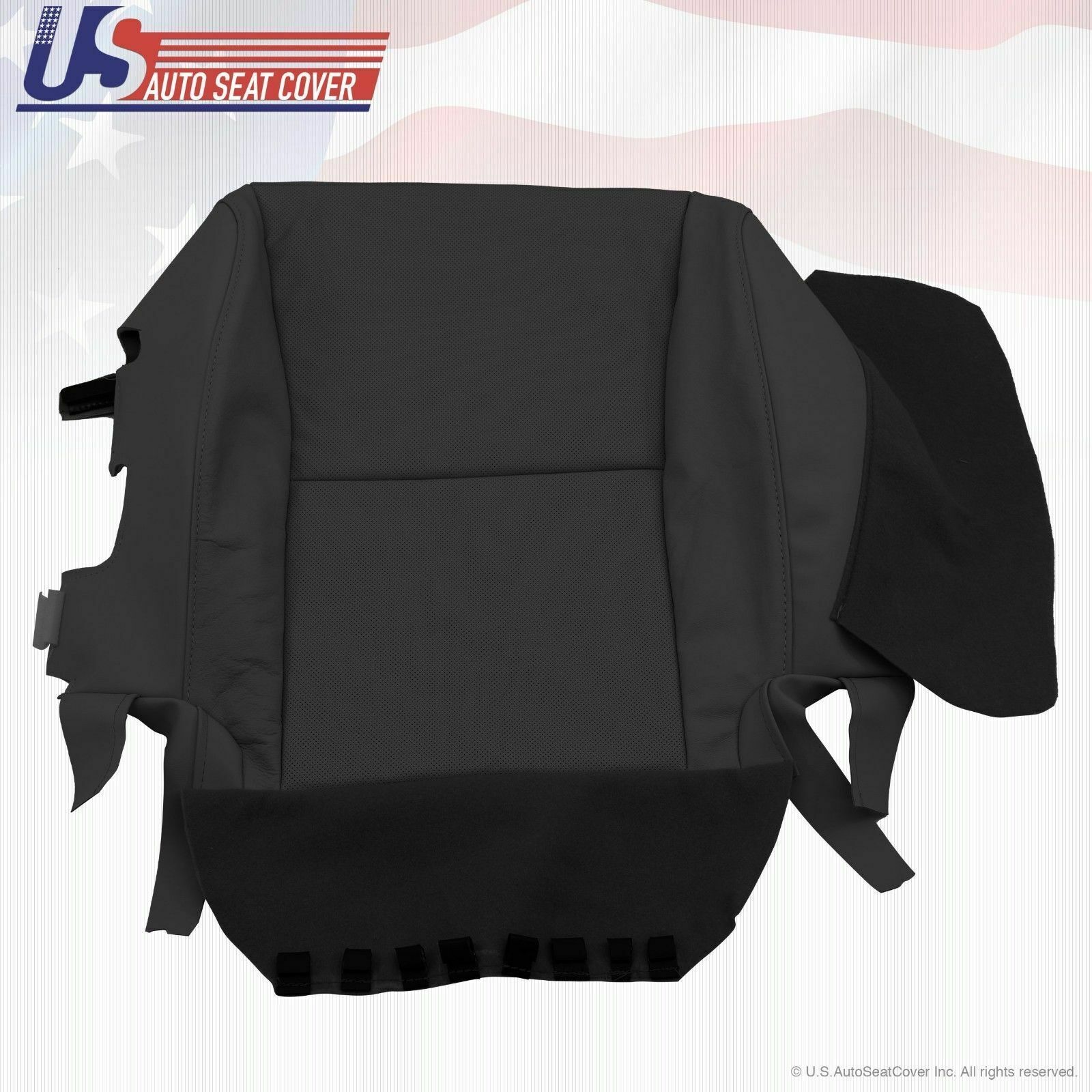 2010 to 2015 For Lexus RX350 RX450H Passenger Top & Bottom Leather Covers Black