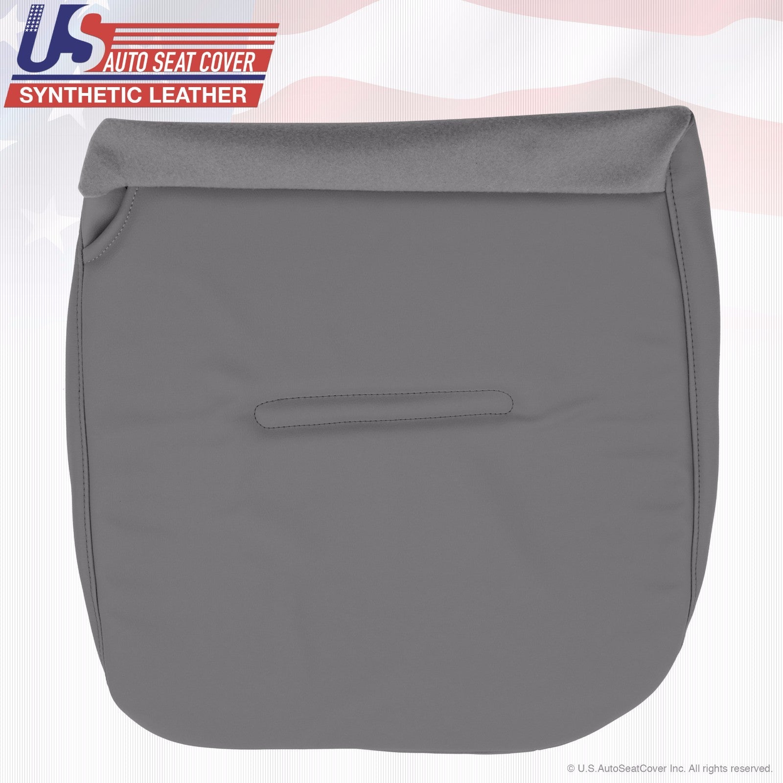 2002 to 2007 Fits Ford F350 WT Front Set Bottoms Synthetic Leather Cover Gray