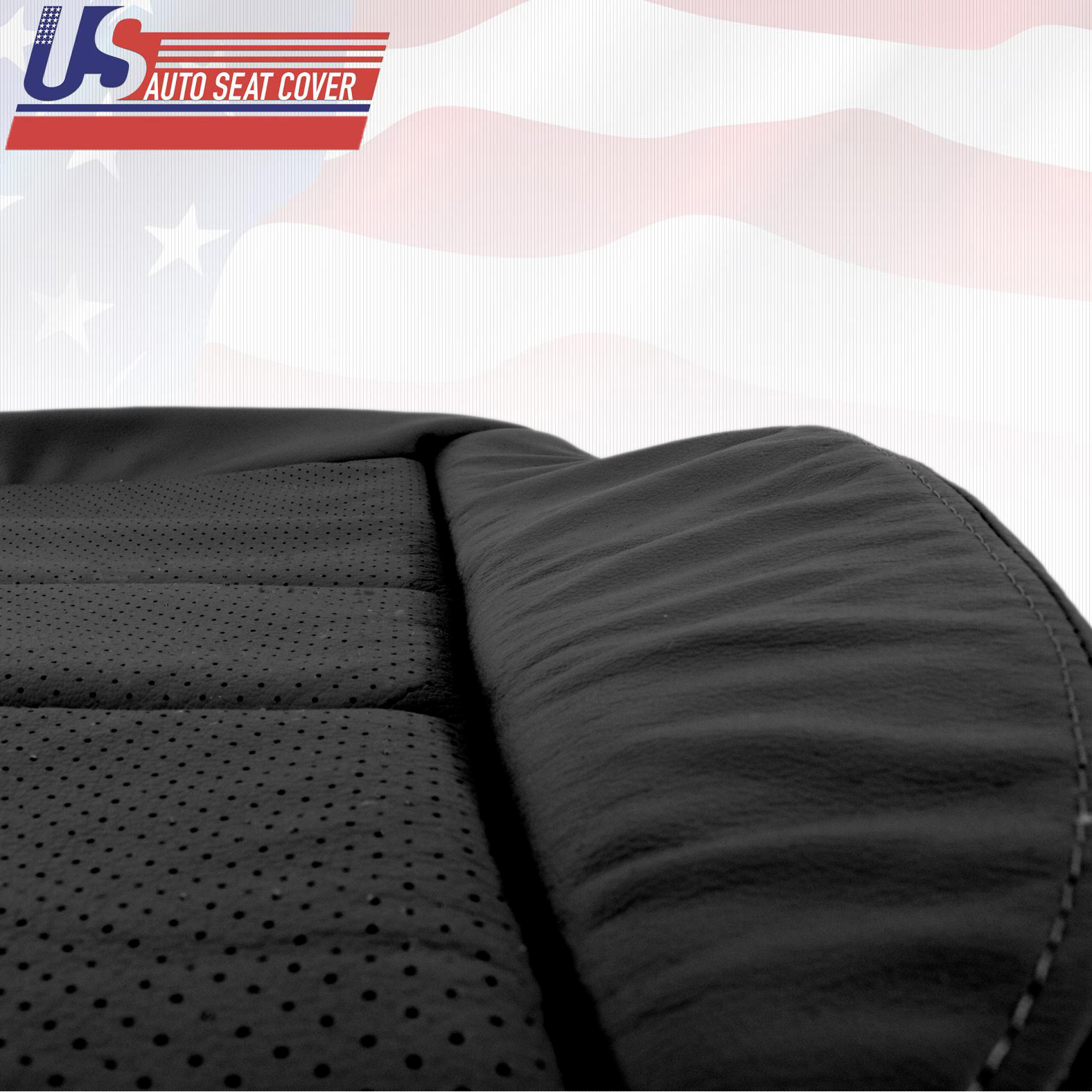 Fits 2008 TO 2014 Mercedes Benz C350 Passenger Bottom Leather Seat Cover Black