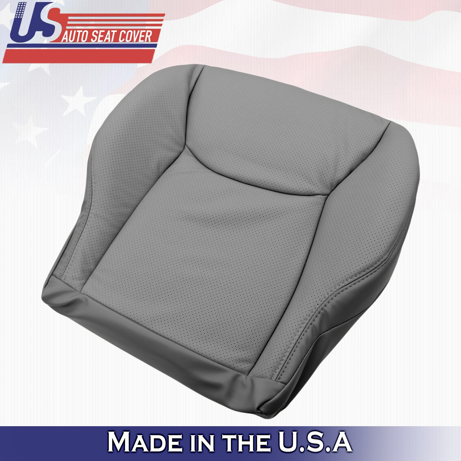 2000 to 2002 for Mercedes Benz S Class Passenger Bottom Leather Seat Cover Gray